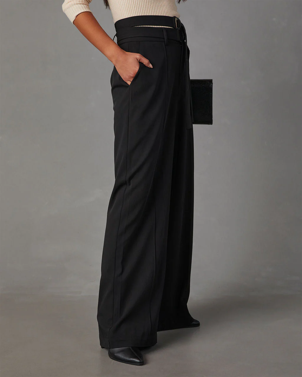 Juliana Double Belted Trouser Pants
