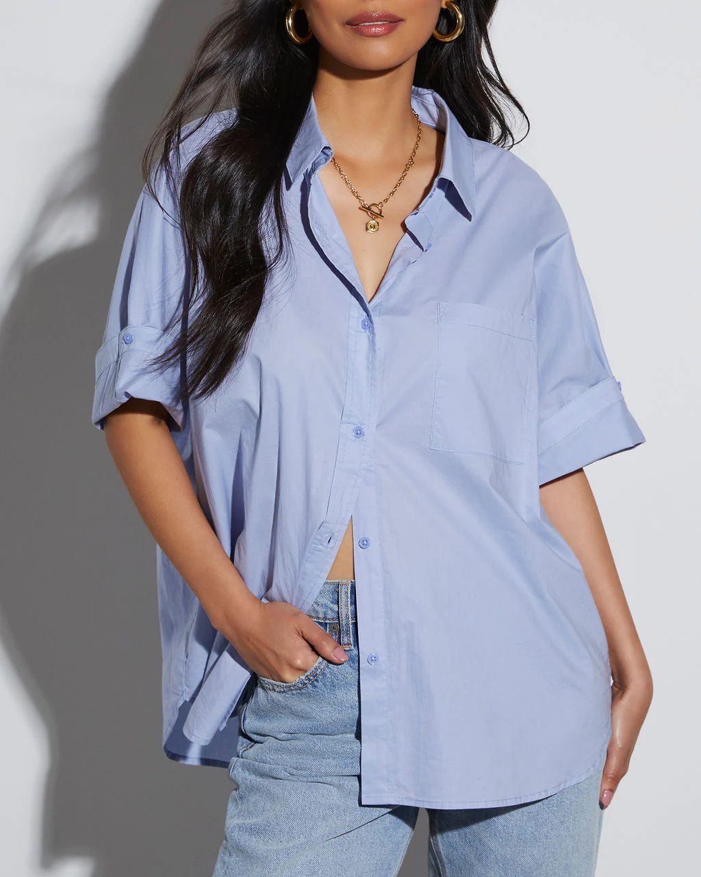 Scottie Poplin Button Down Shirt