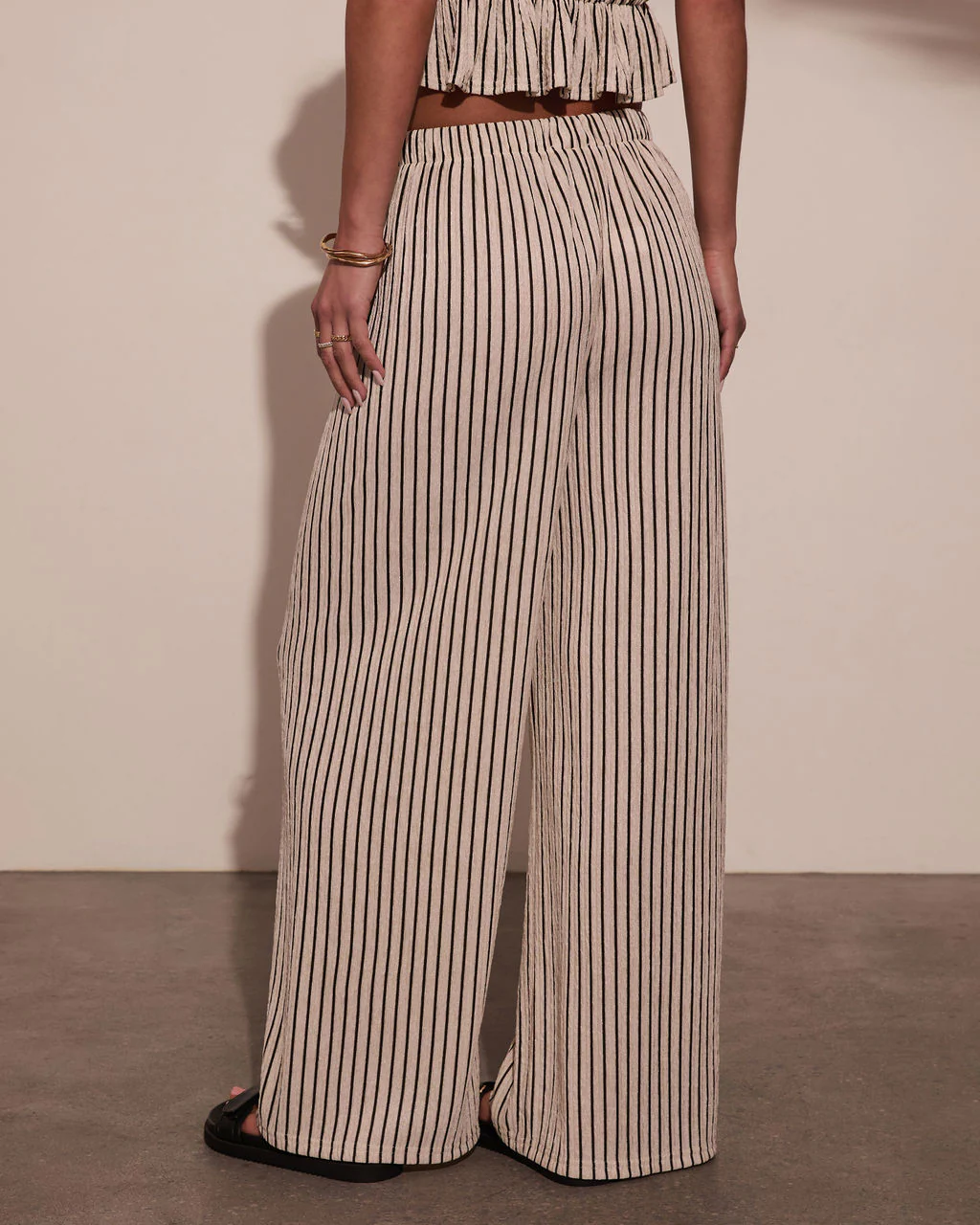 Mystic Wanderer Striped Wide Leg Pants