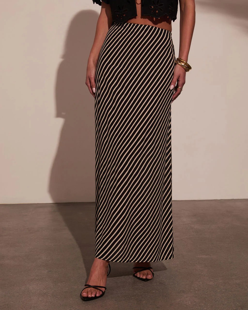 Sweet Haven Striped Maxi Skirt