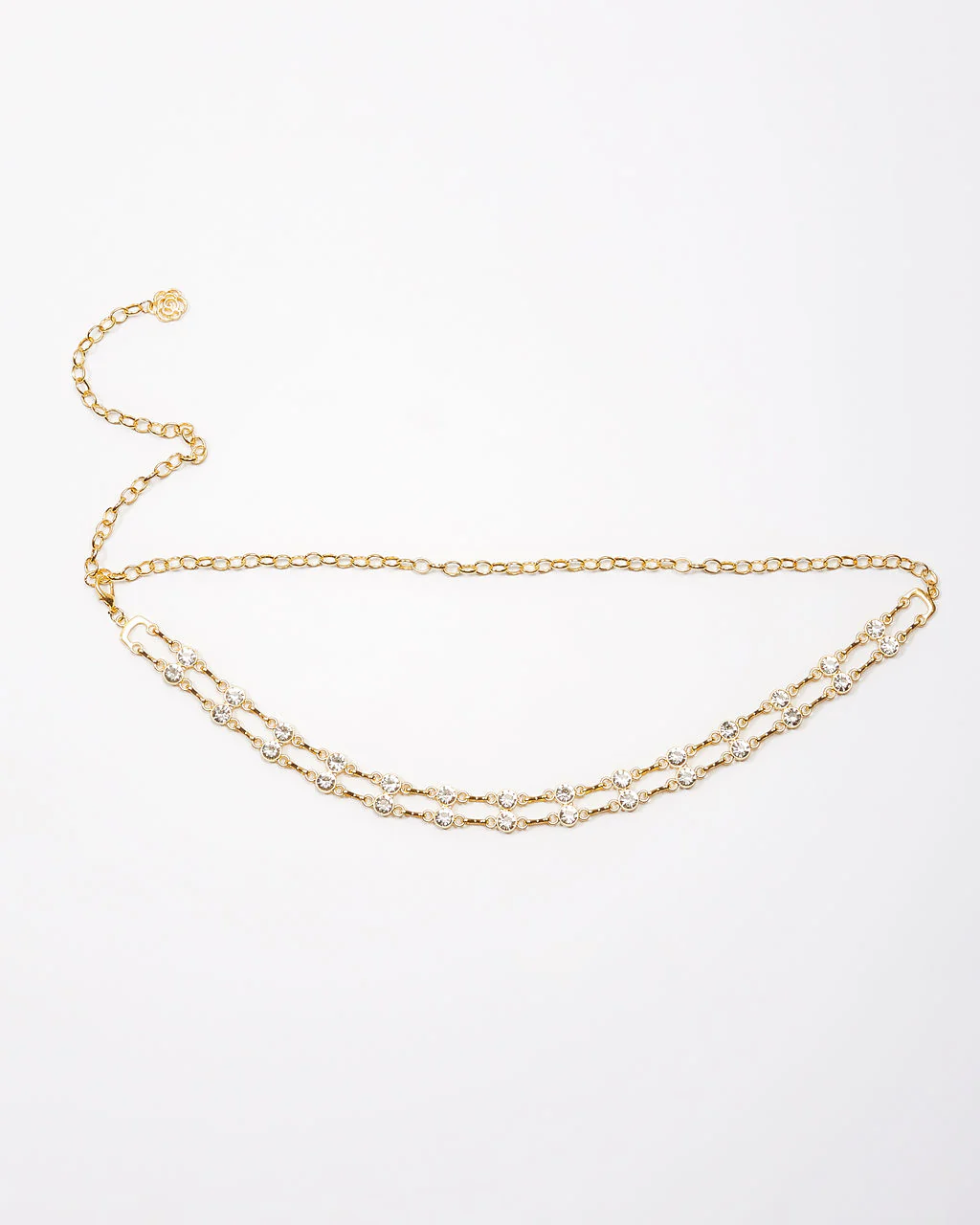 Alfred Rhinestone Chain Belt