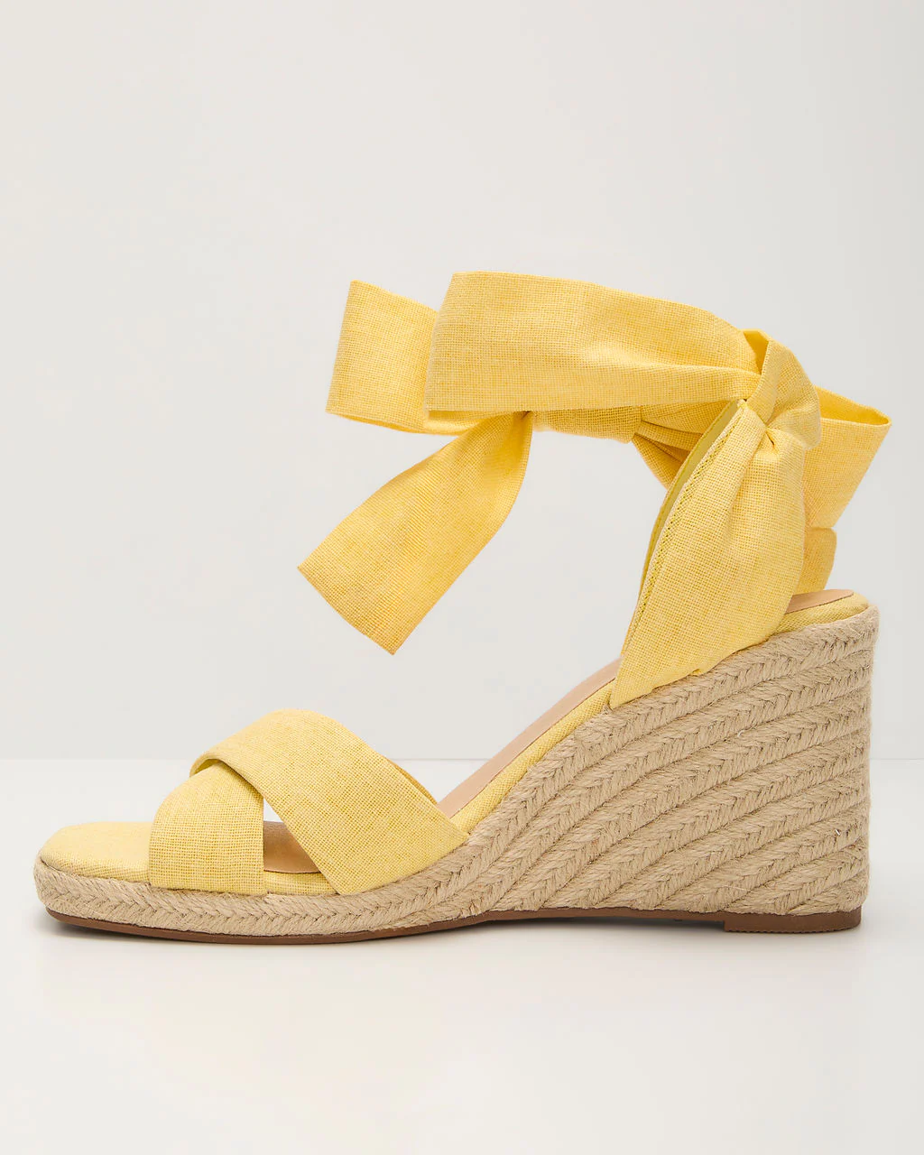 Sundance Wrap Tie Wedge Sandals
