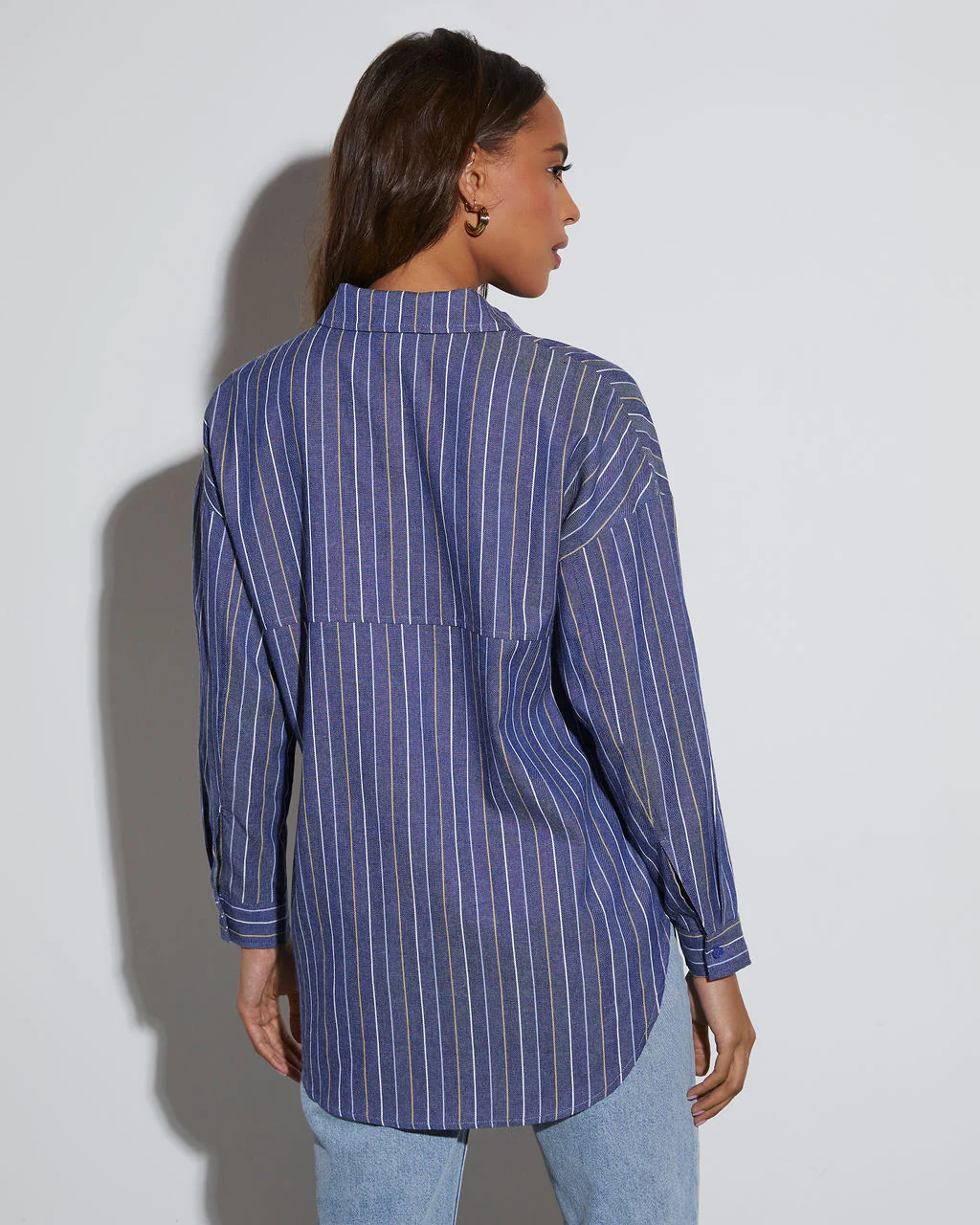 Wilson Striped Button Down Top