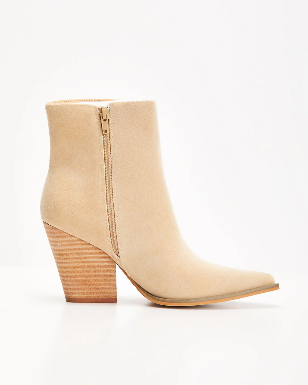Rowyn Faux Suede Heeled Bootie