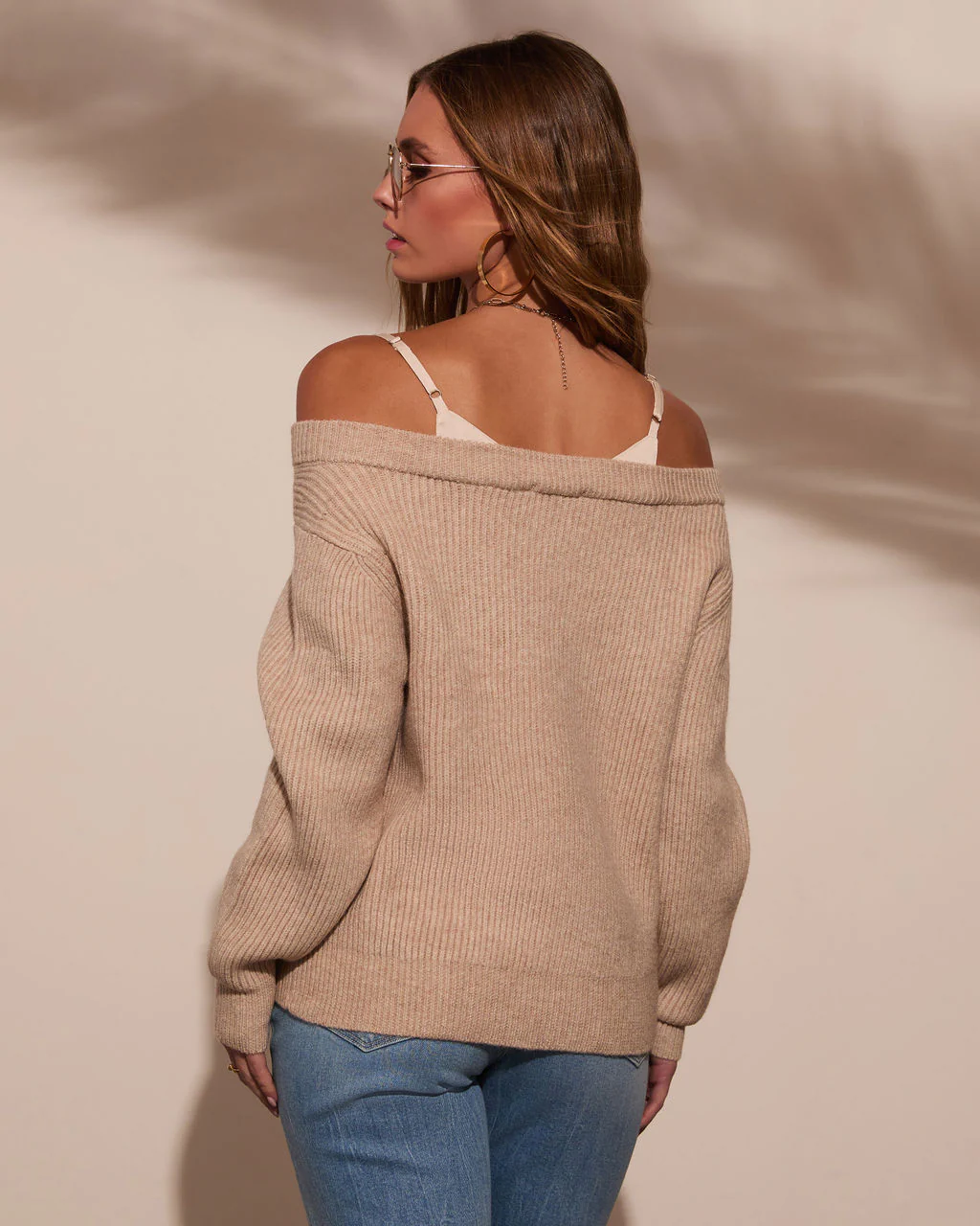 Keep Calm Off The Shoulder Sweater