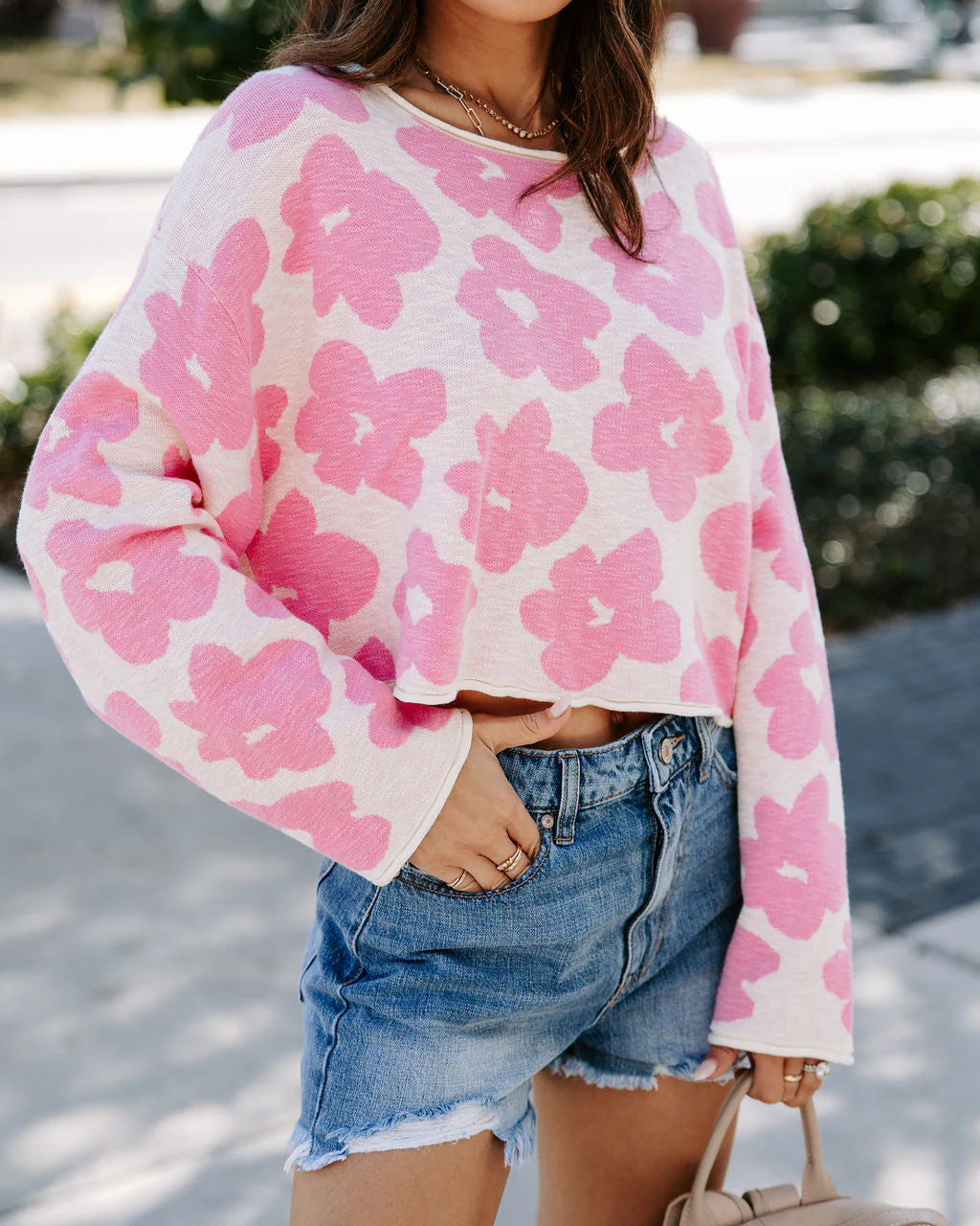 Dreaming Of Daisies Knit Sweater