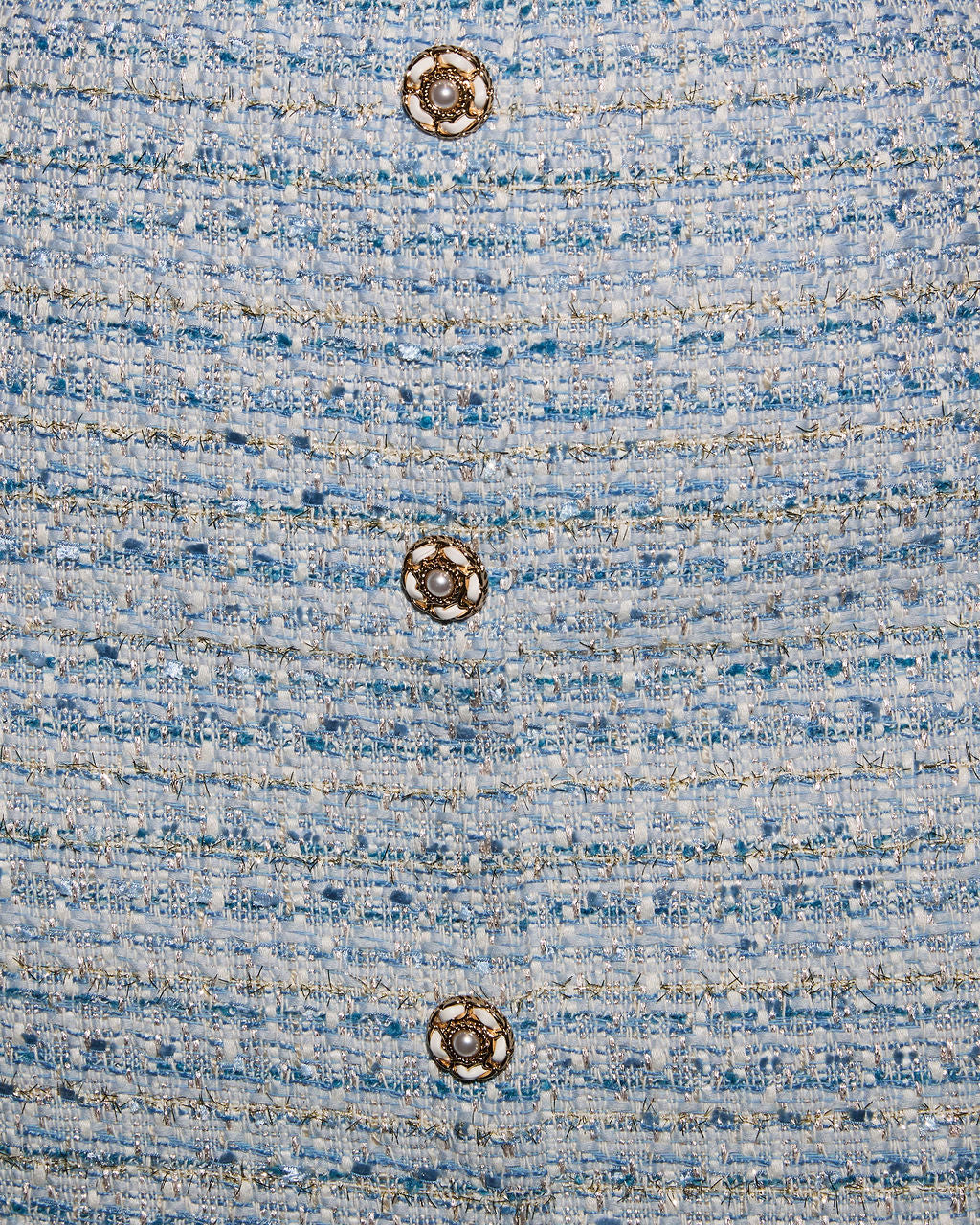 Rinah Tweed Button Down Mini Skirt