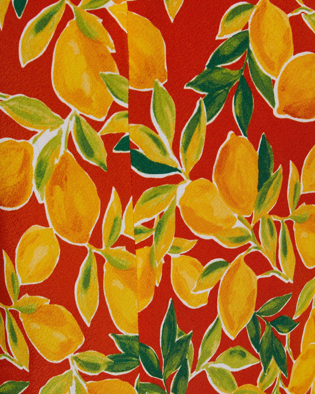 Lemon Spritz Tropical Midi Skirt