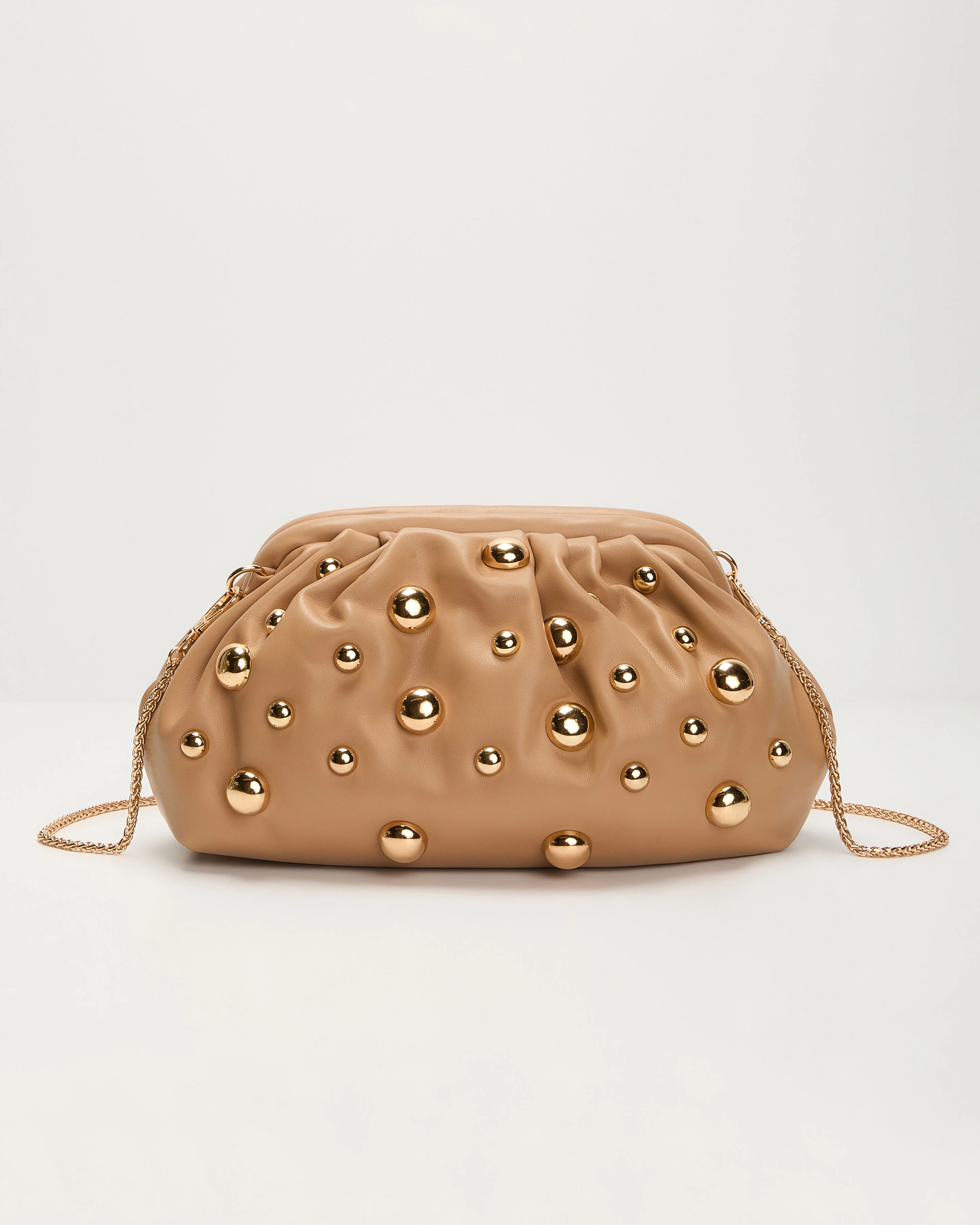 Make A Scene Studded Pouch Clutch