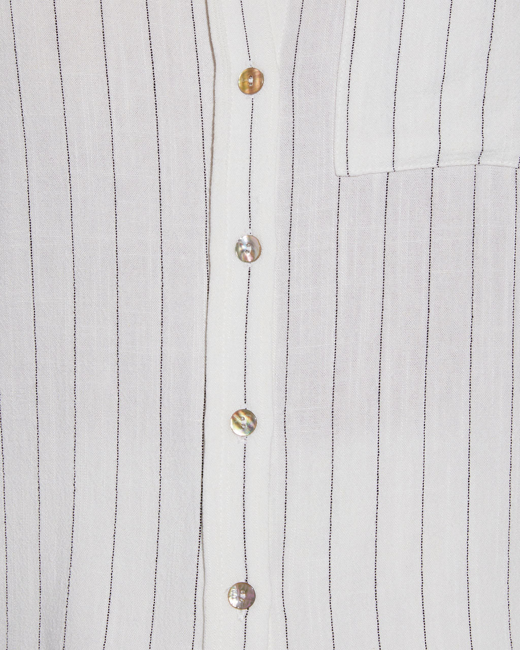 Demetria Linen Short Sleeve Top