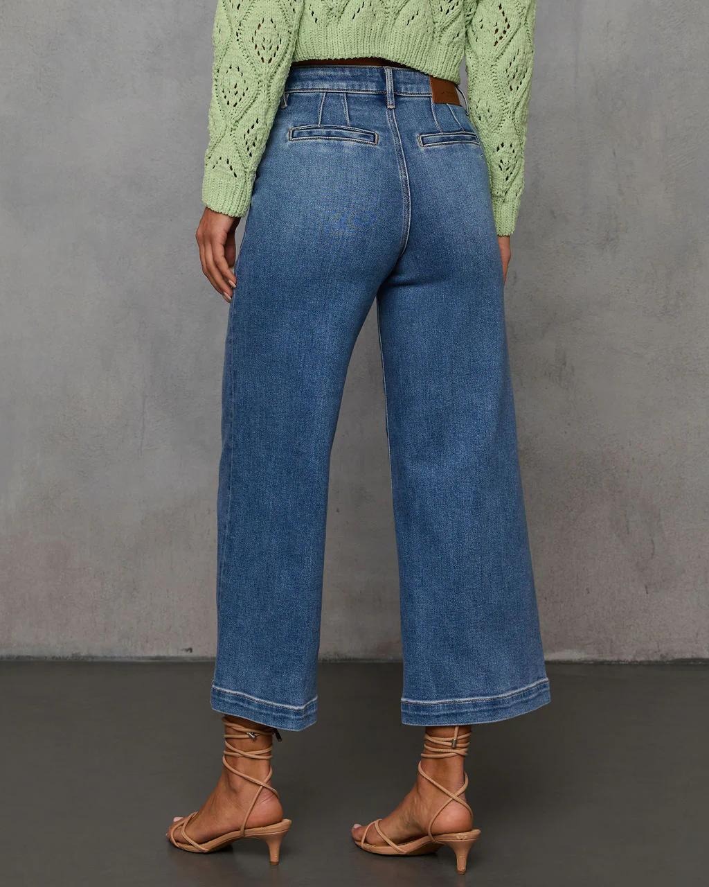 Shayna Cropped Wide Leg Jeans