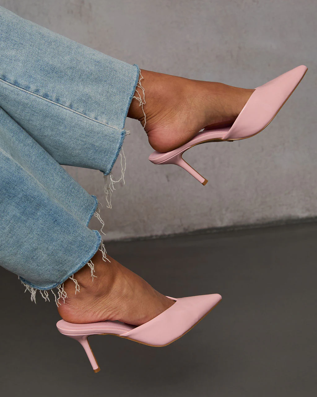 Sleek Moves Pointed Toe Mules
