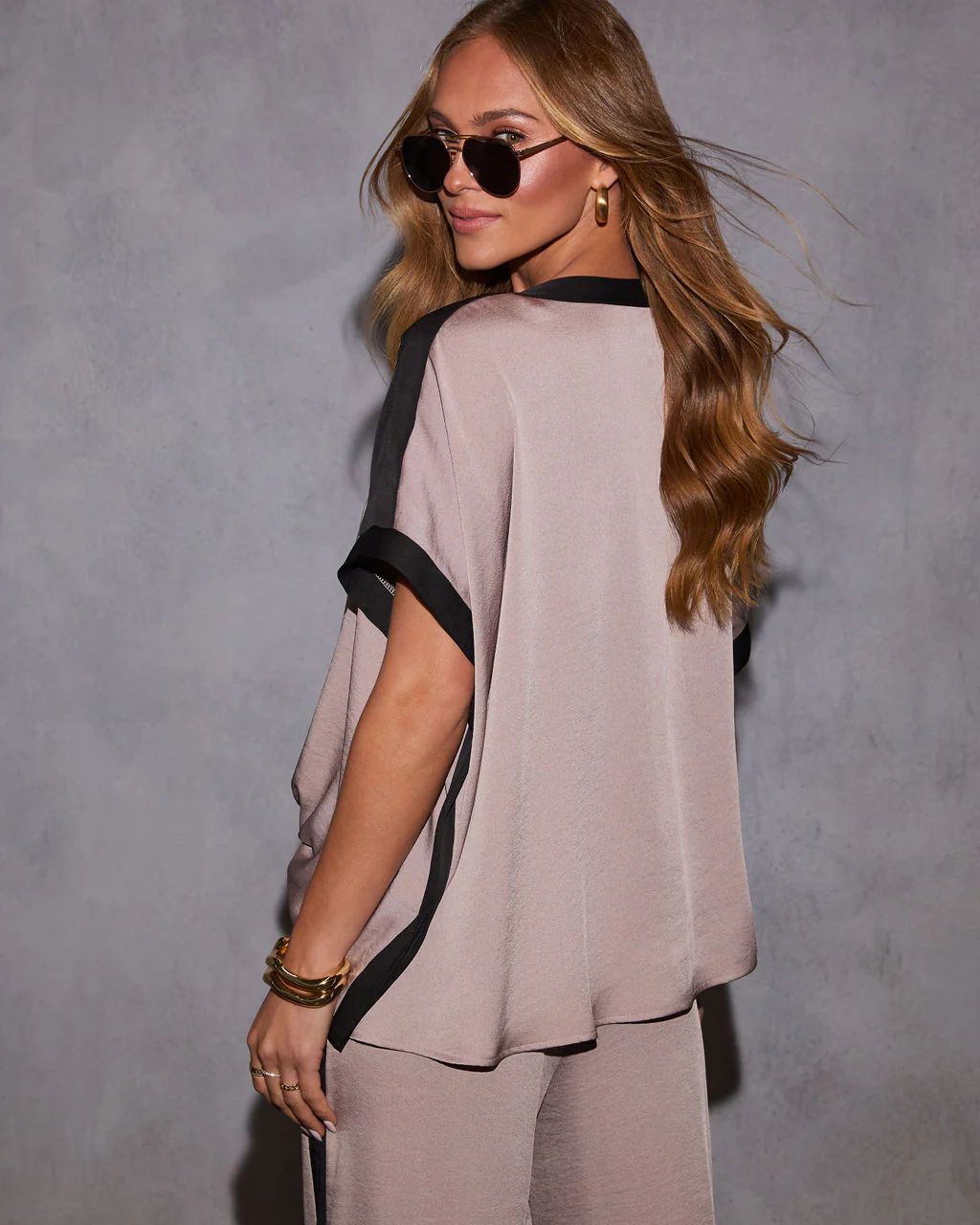 Lainey Contrast Trim Top