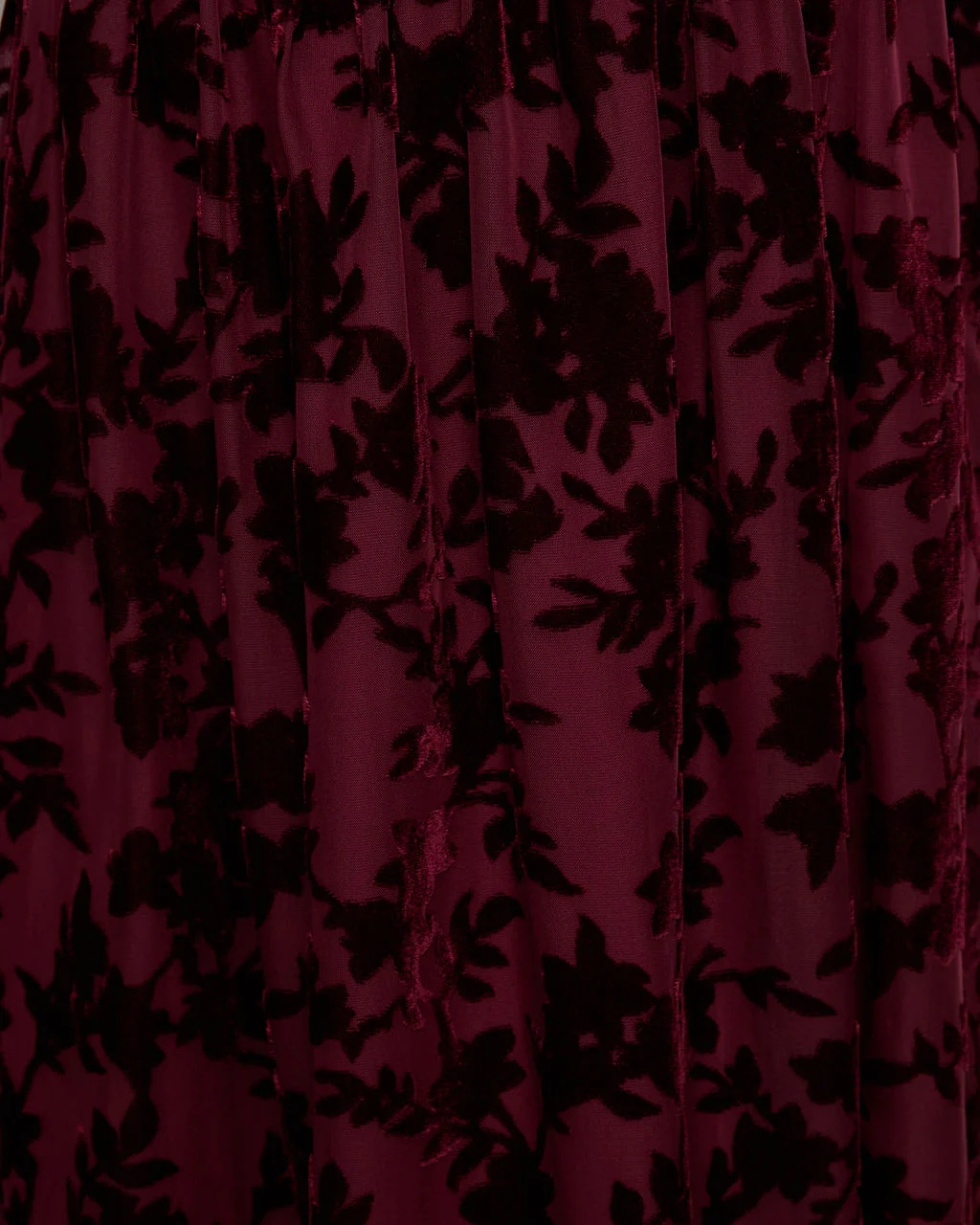 Only Yours Mesh Burnout Velvet Midi Dress