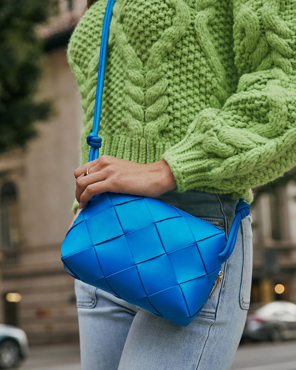 Chantria Woven Crossbody Camera Bag