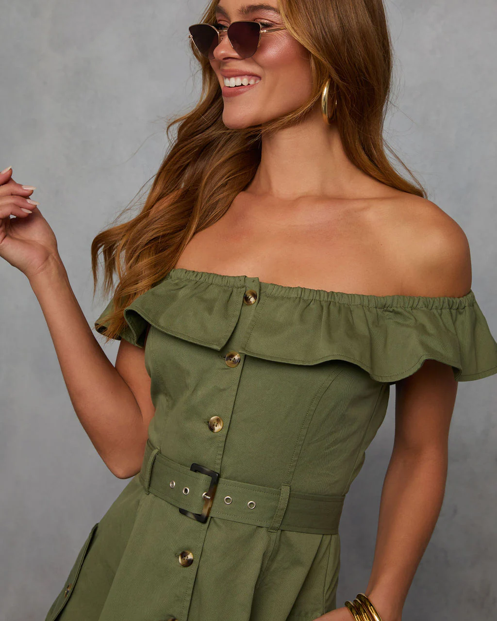 Maryanne Belted Utility Midi Dress