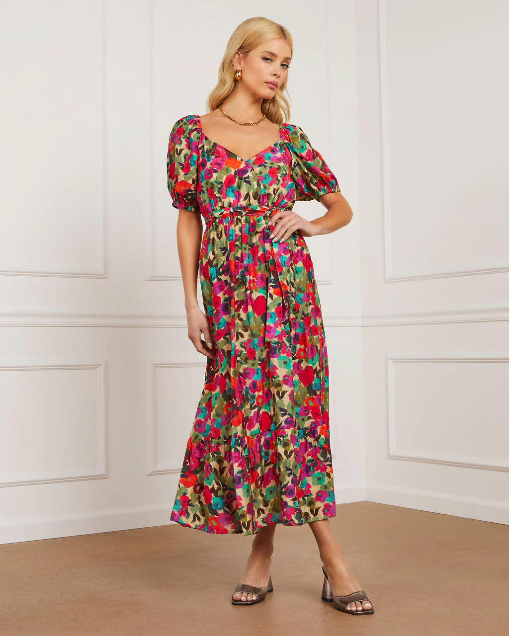 Willa Floral Midi Dress