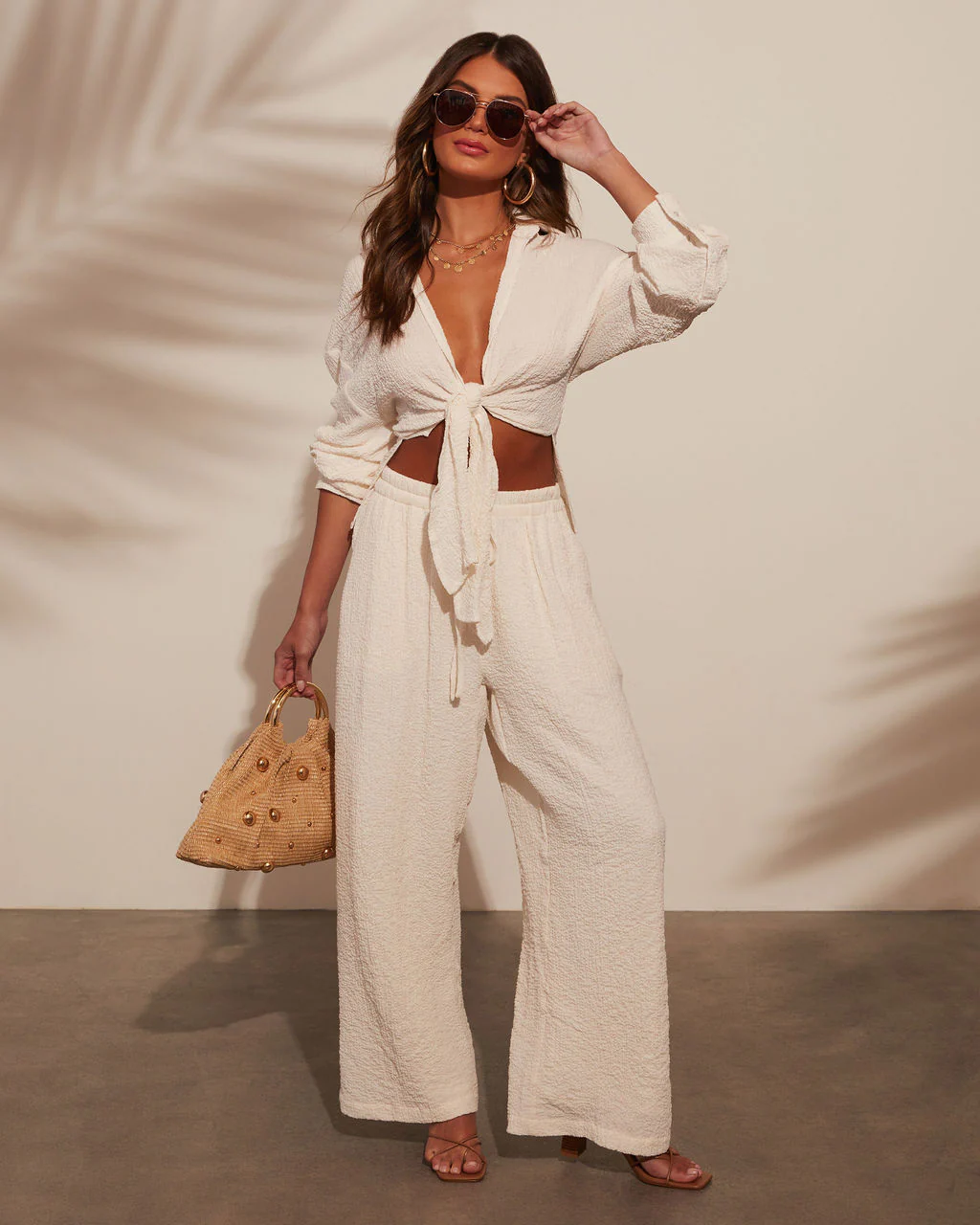 Cool Harbor Wide Leg Drawstring Pants