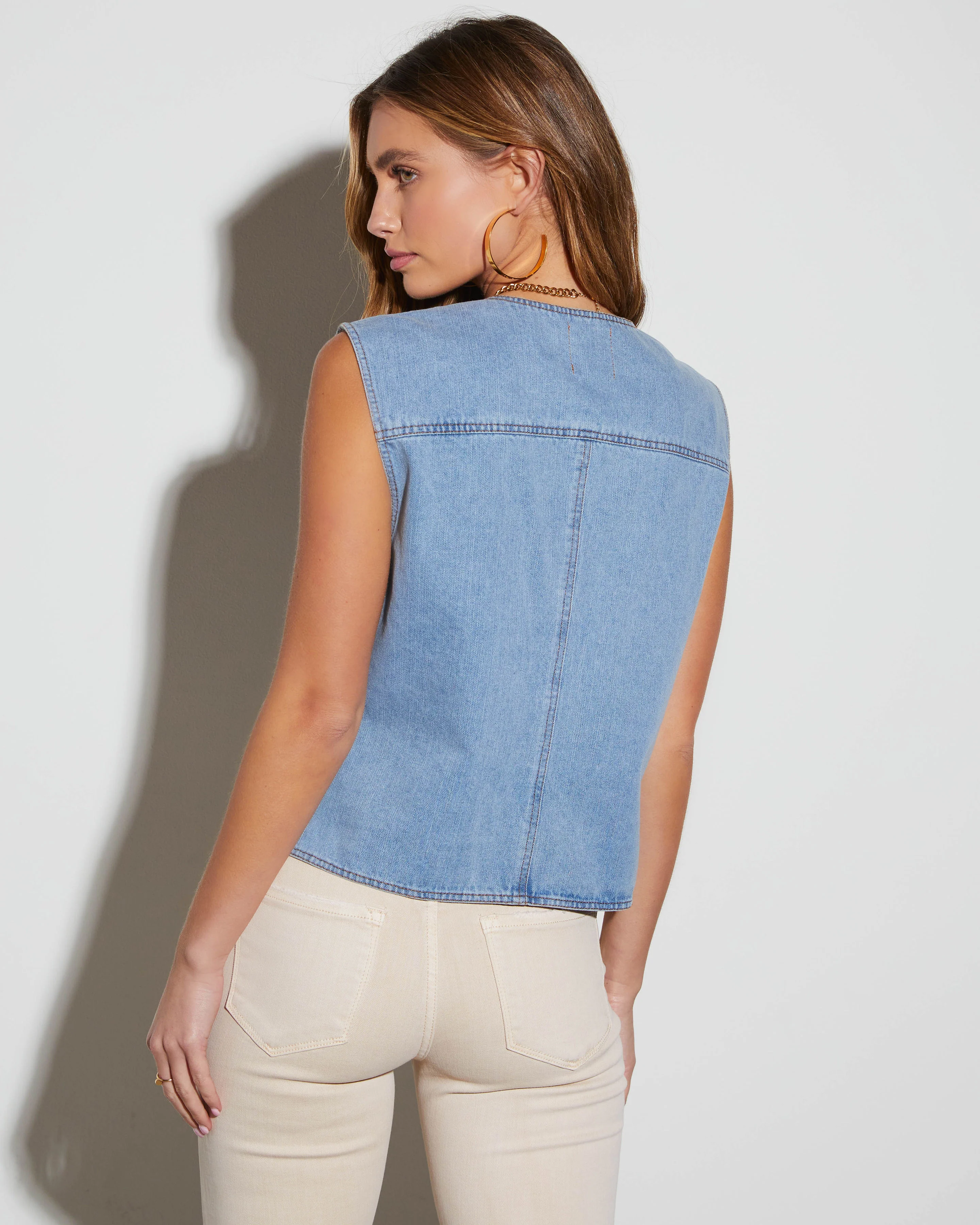 Emerson Button Down Denim Vest