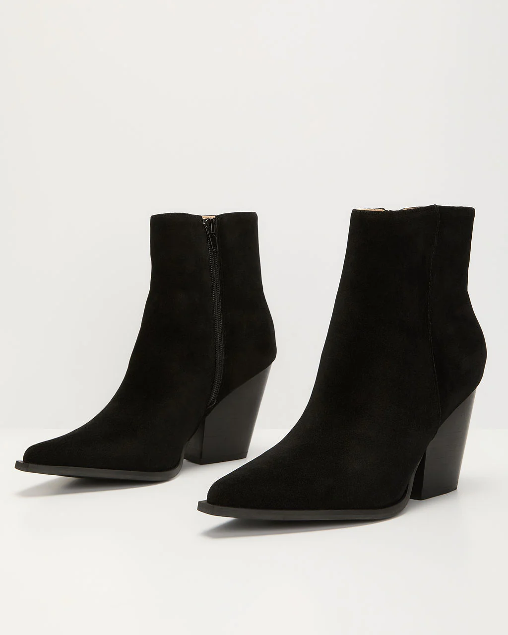 Rowyn Faux Suede Heeled Bootie