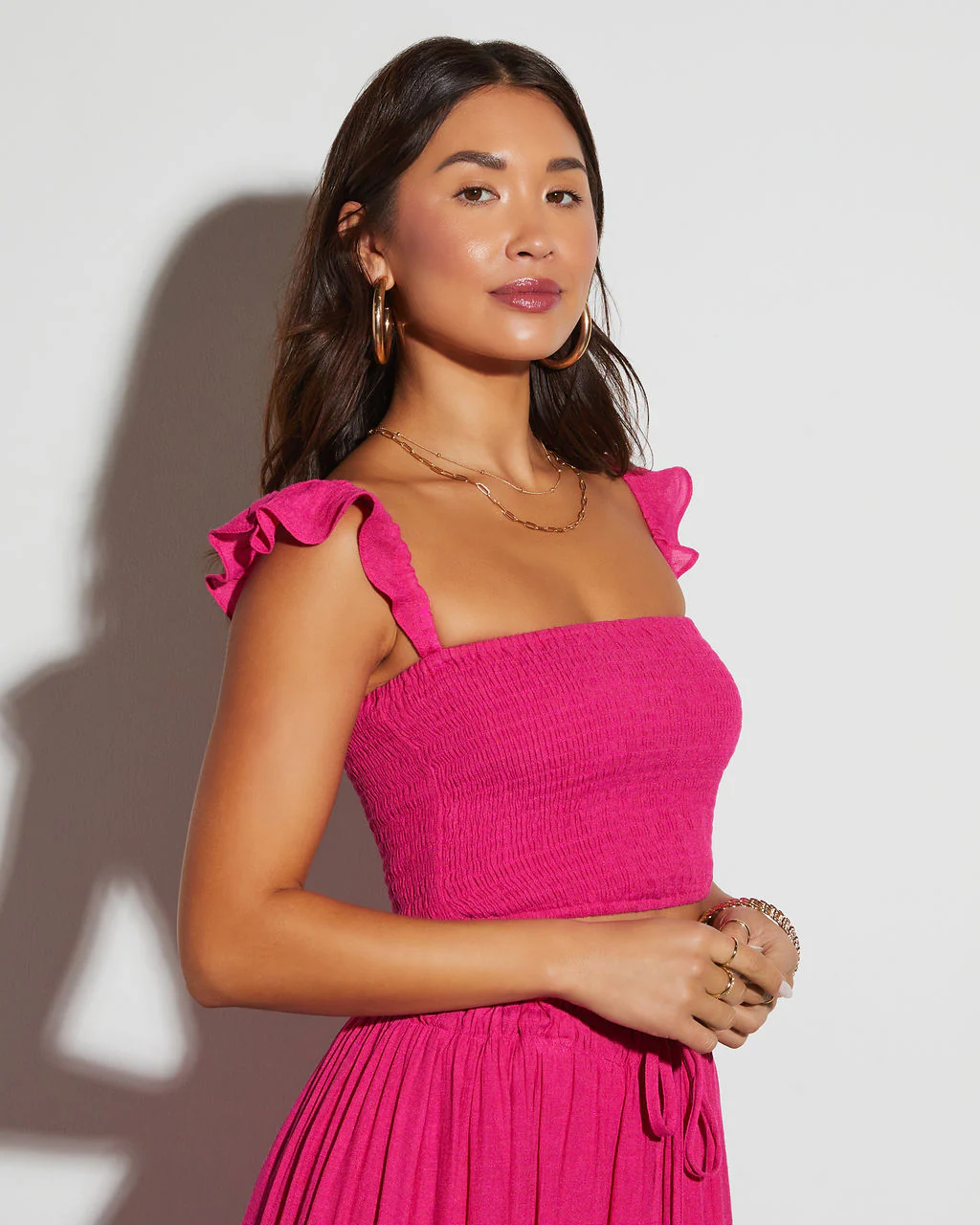 Posie Smocked Crop Top