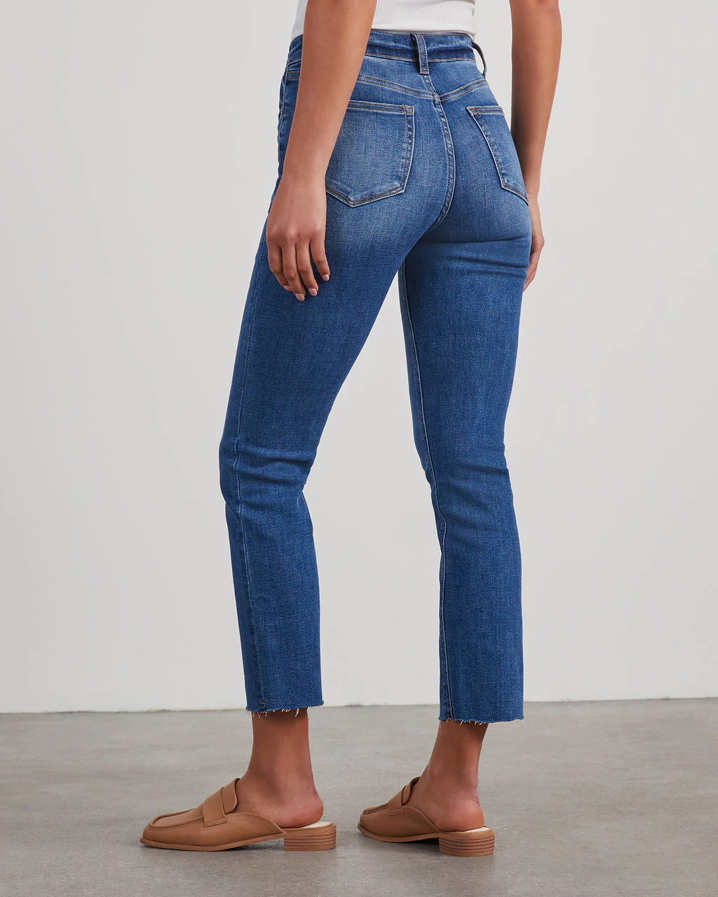 Ronnie High Rise Straight Leg Jeans