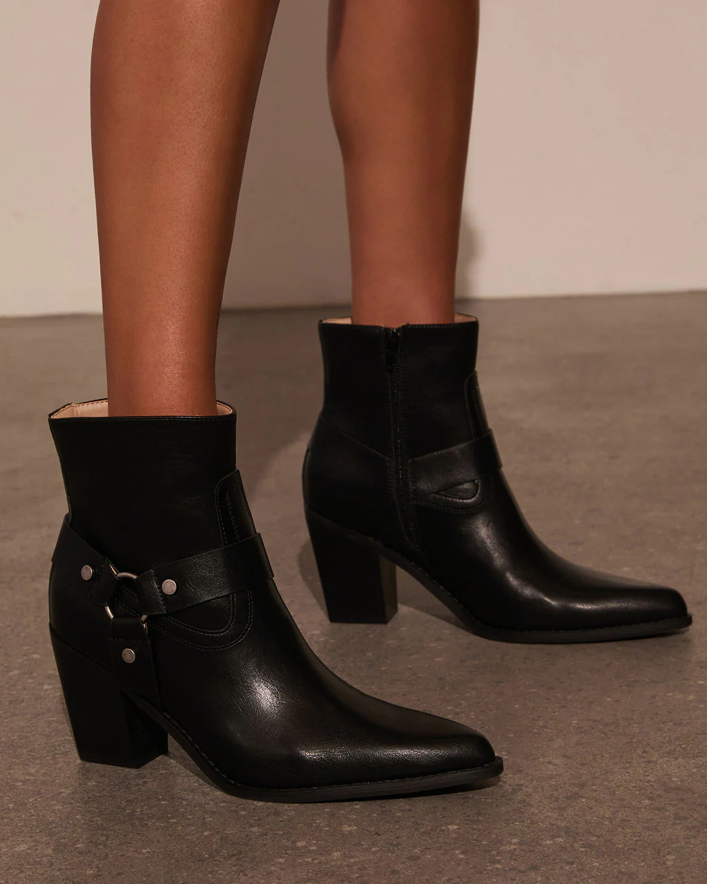 Walk Away Western Hardware Ankle Booties