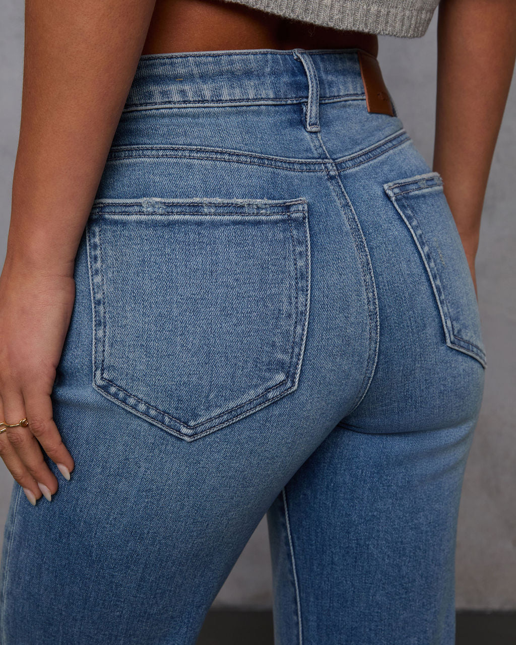 Mikal Frayed Cropped Jeans