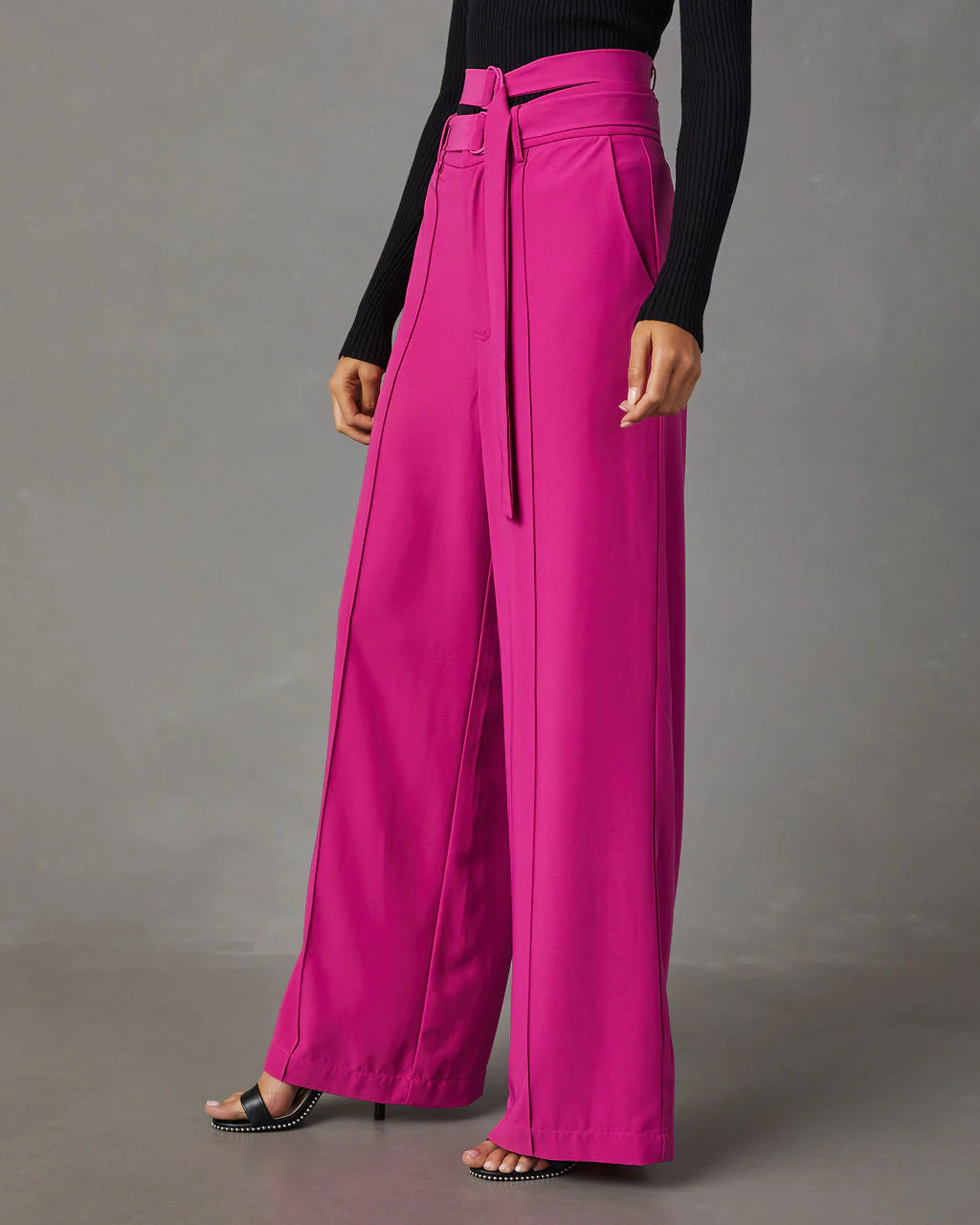 Juliana Double Belted Trouser Pants