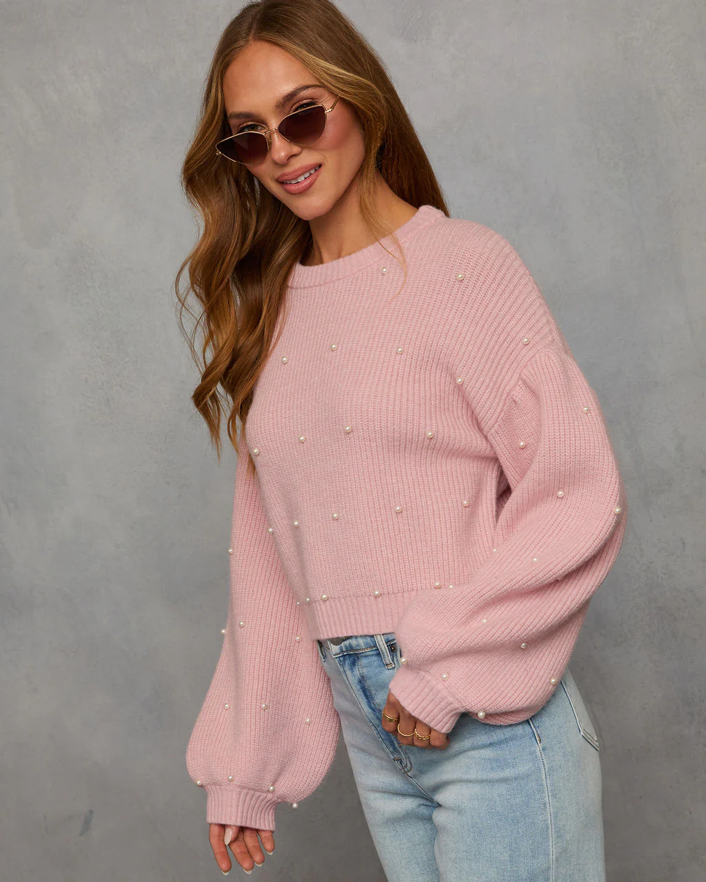 Oh My Darling Pearl Embellished Sweater