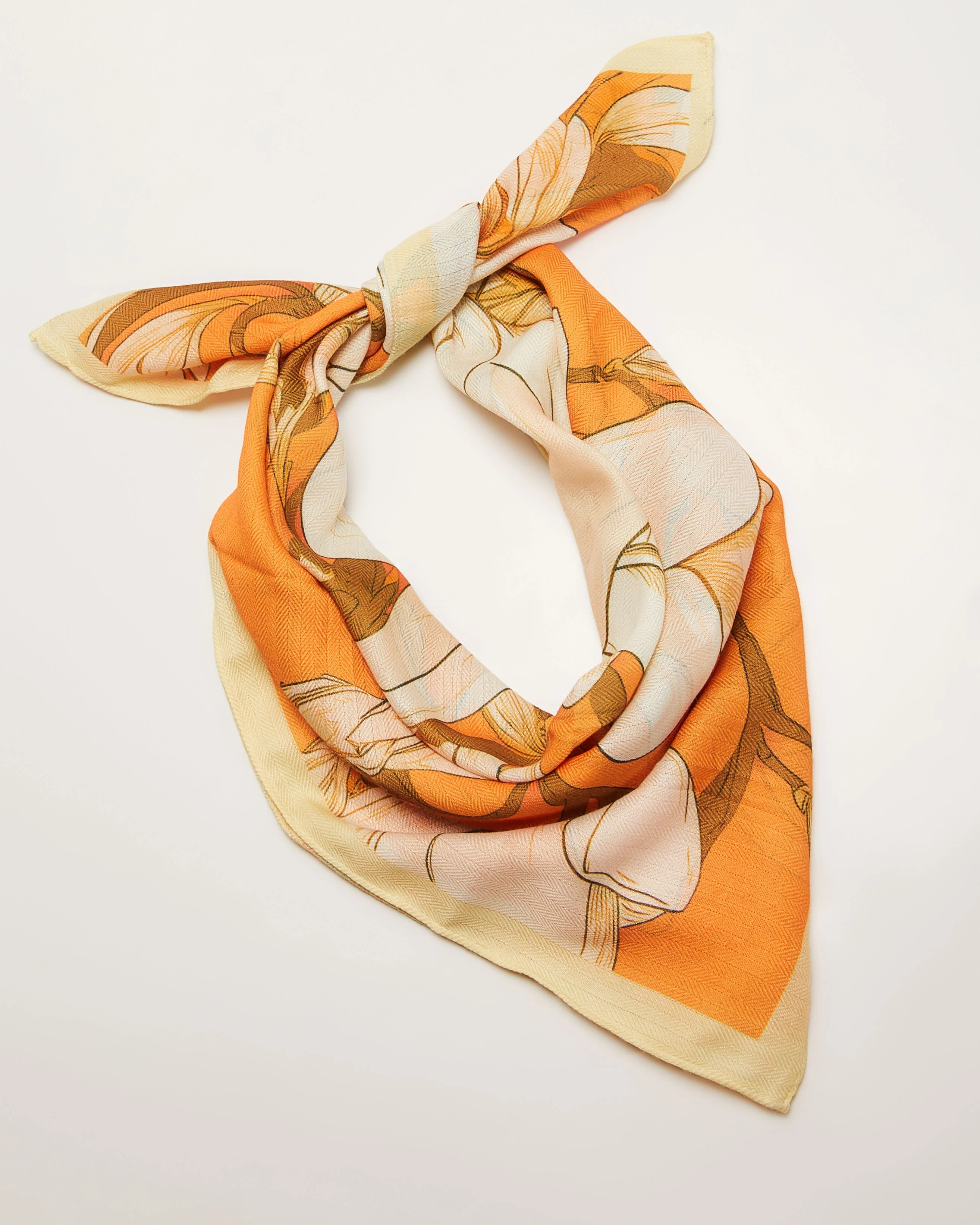 Clarita Satin Printed Headscarf