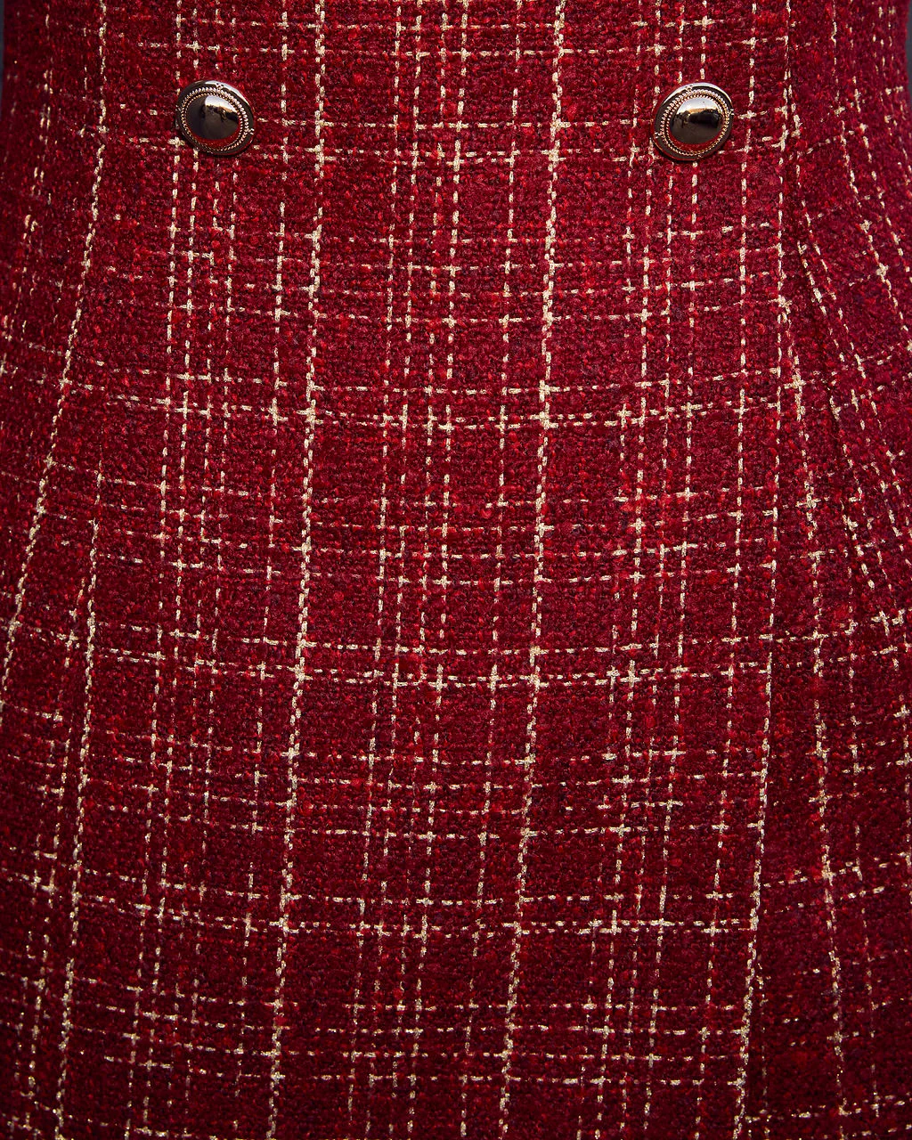 Joy Bell Strapless Tweed Romper