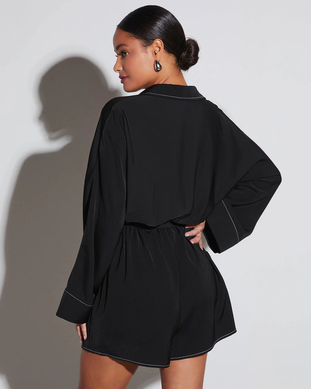 Pendleton Button Down Tie Waist Romper