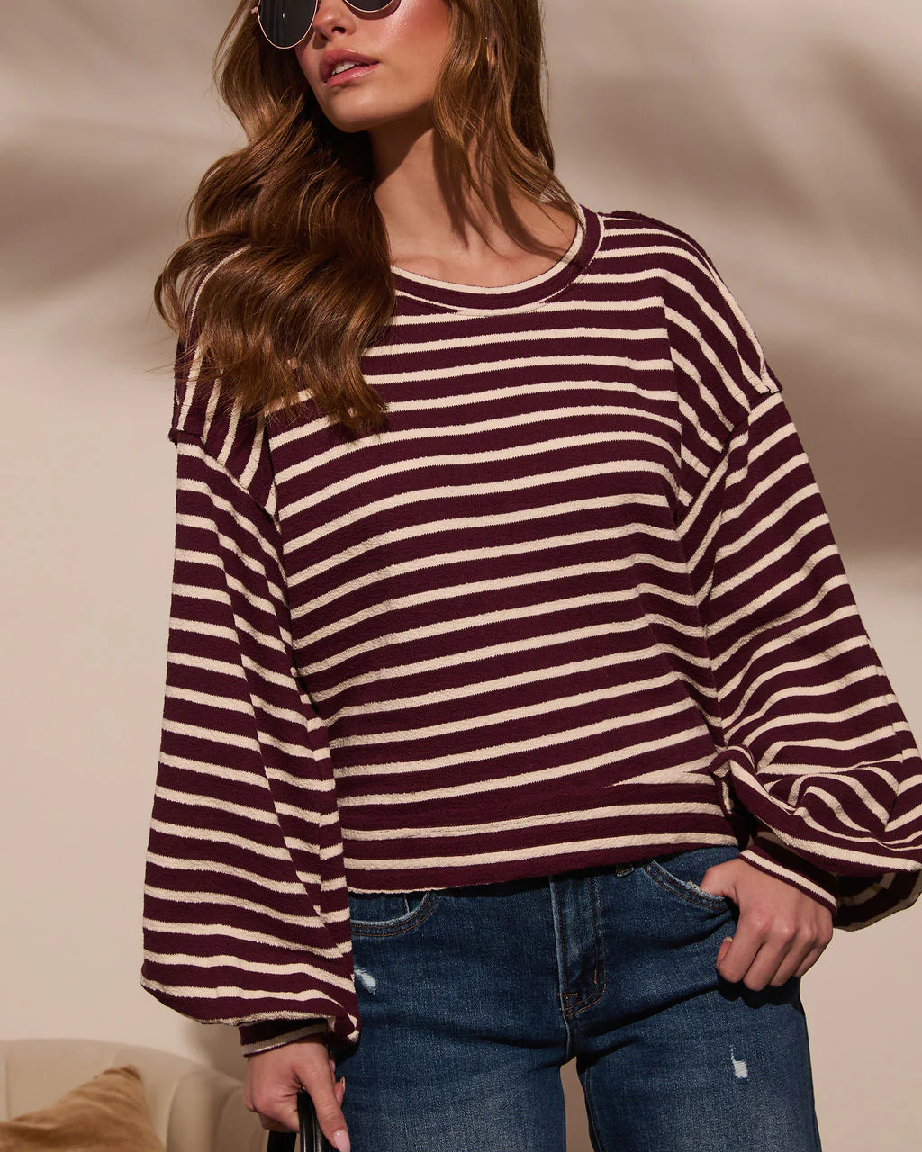 Jemelah Striped Sweatshirt