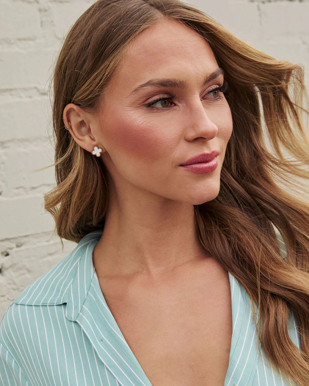 Lucky Day Clover Stud Earrings