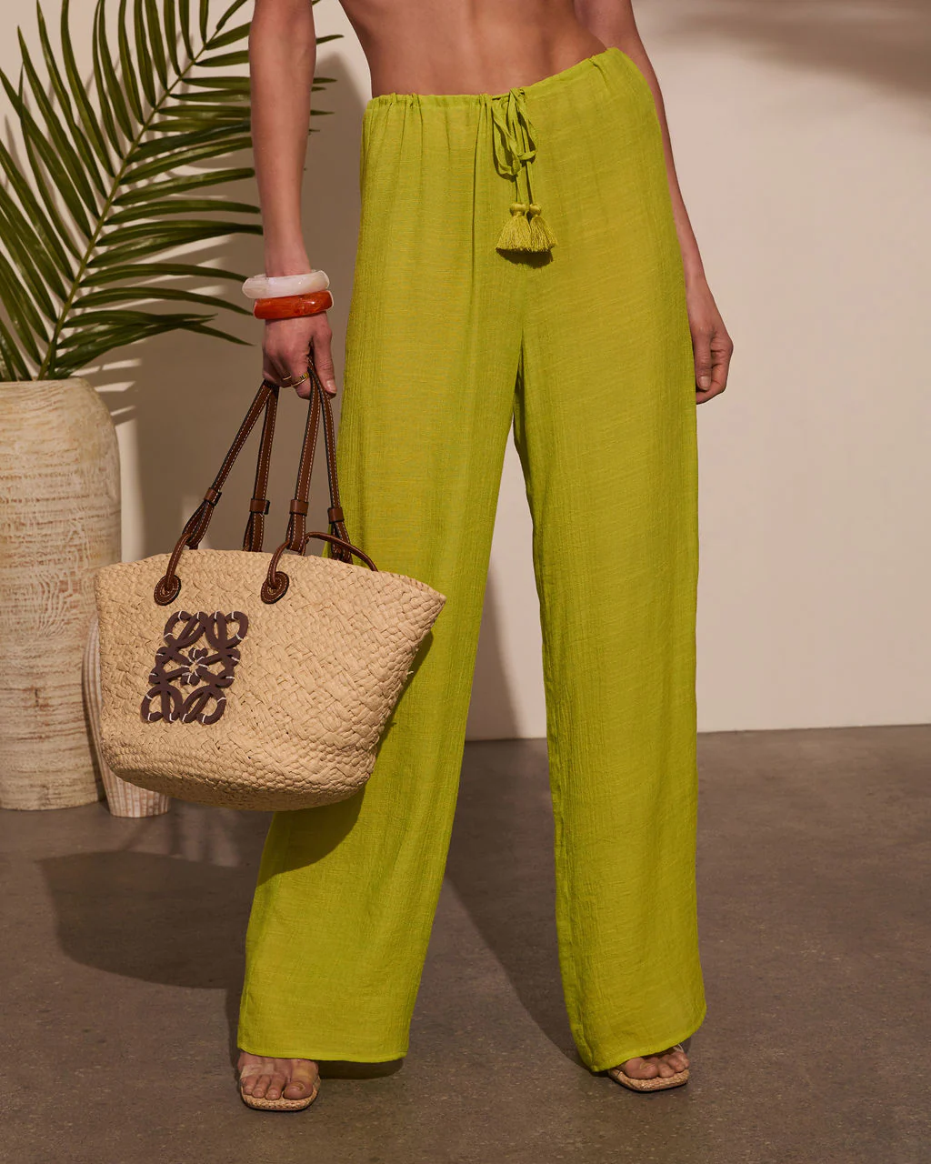 Beach Bound Drawstring Cover Up Pants