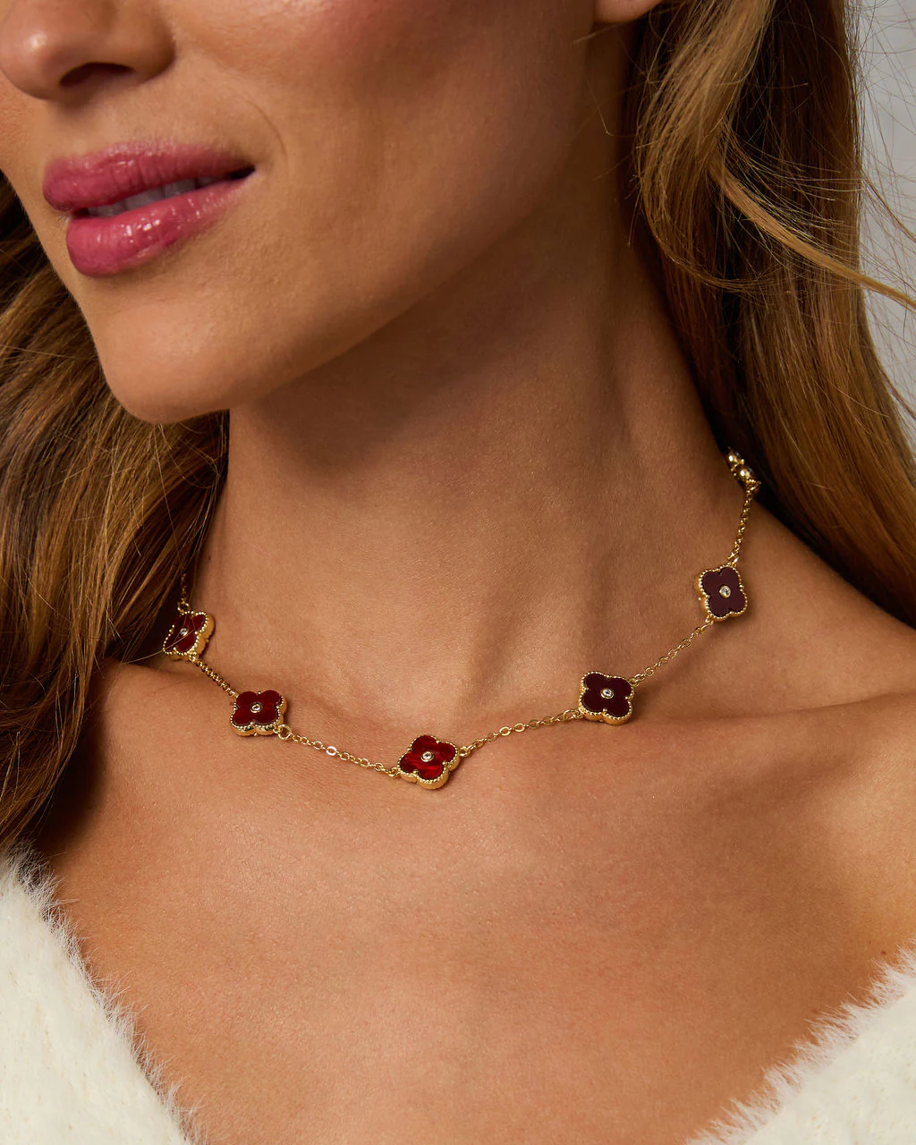 Madeline Clover Charm Necklace