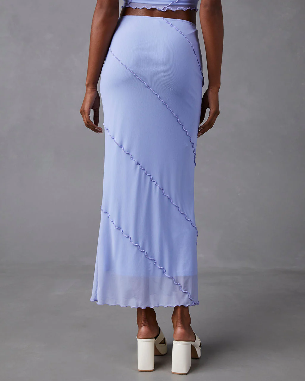 Markella Lettuce Trim Midi Skirt