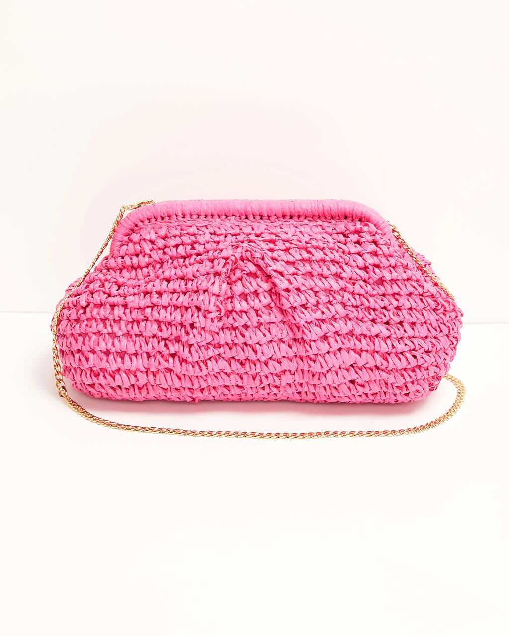 Poolside Straw Pouch Clutch