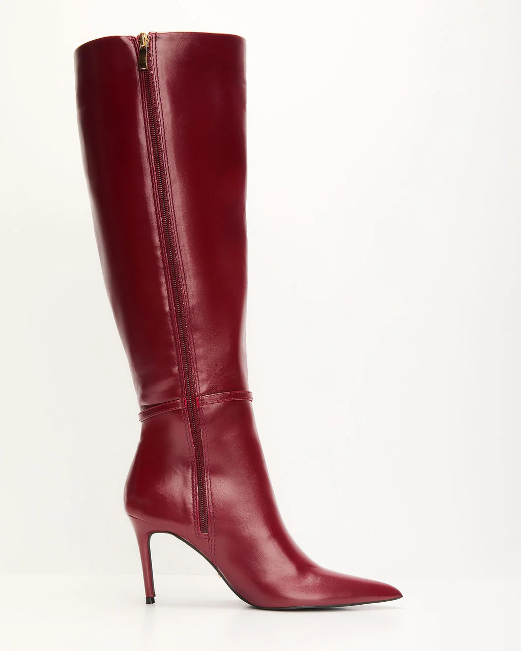 Violetta Patent Leather Heeled Knee High Boots