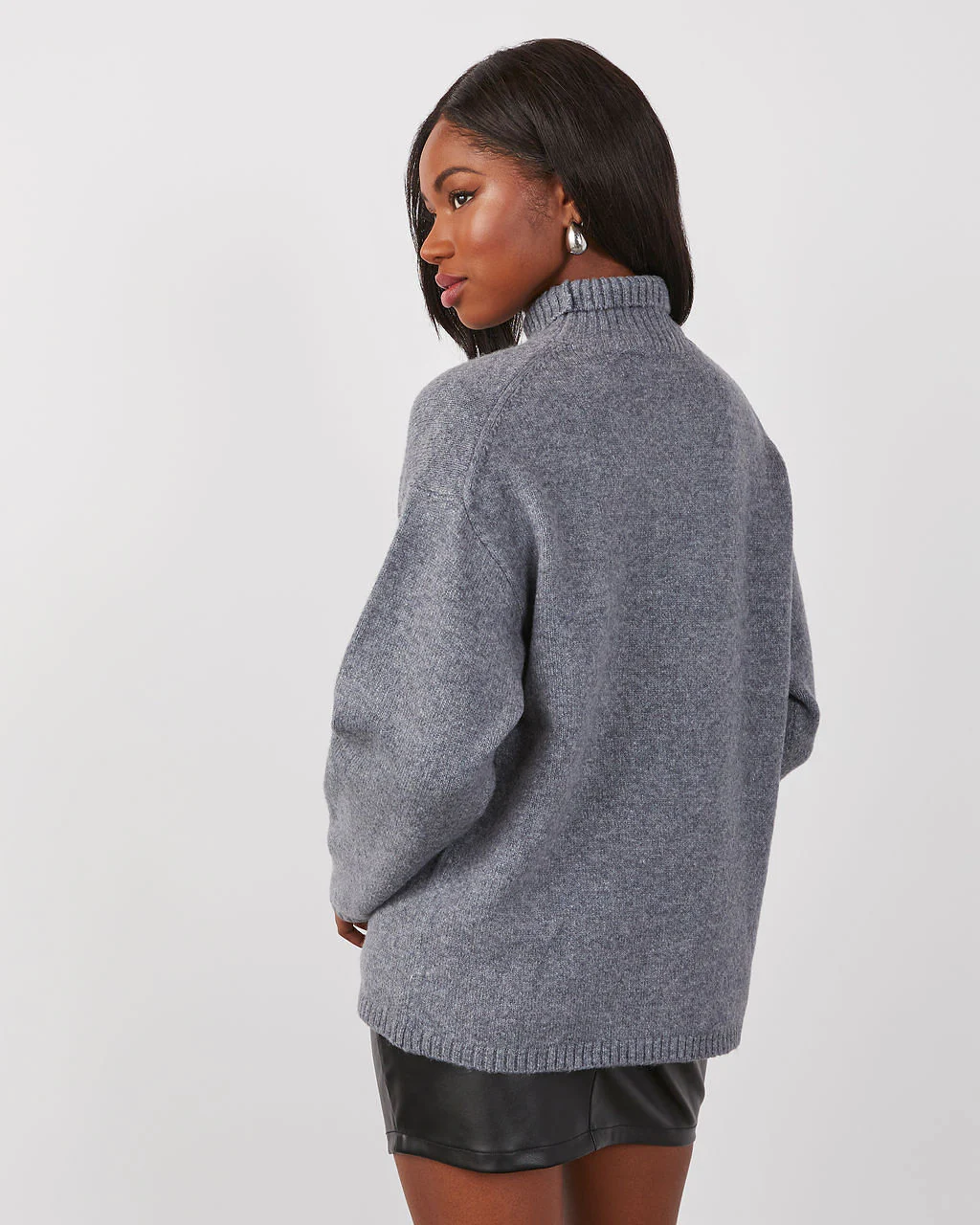 Denver Mock Neck Knit Sweater