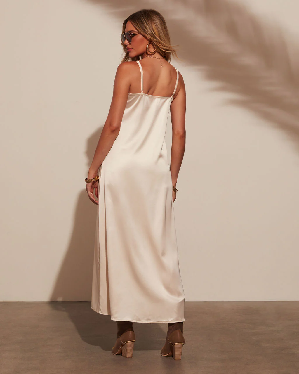 Gwendolyn Long Oversized Satin Top