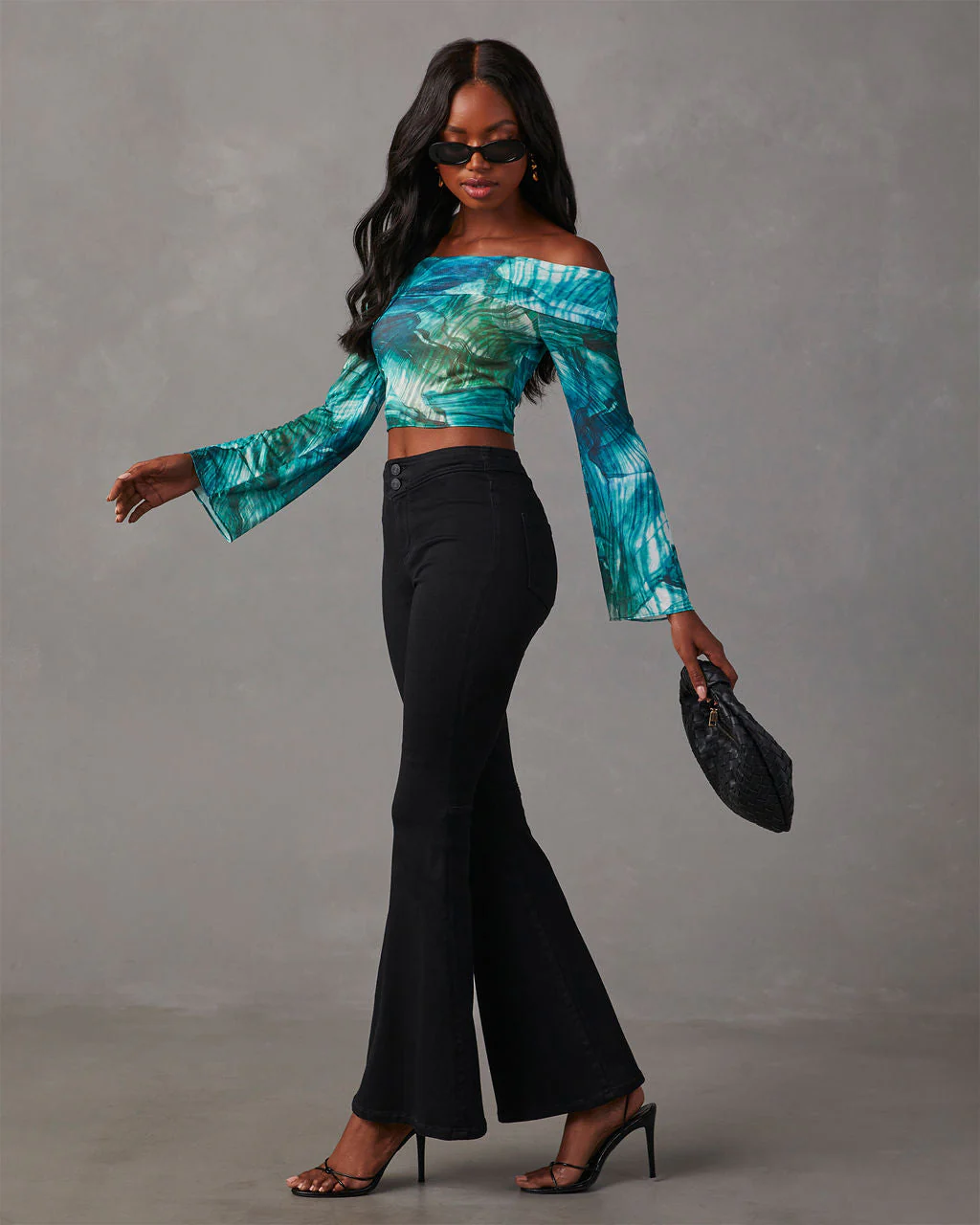 Becka Mesh Off The Shoulder Top