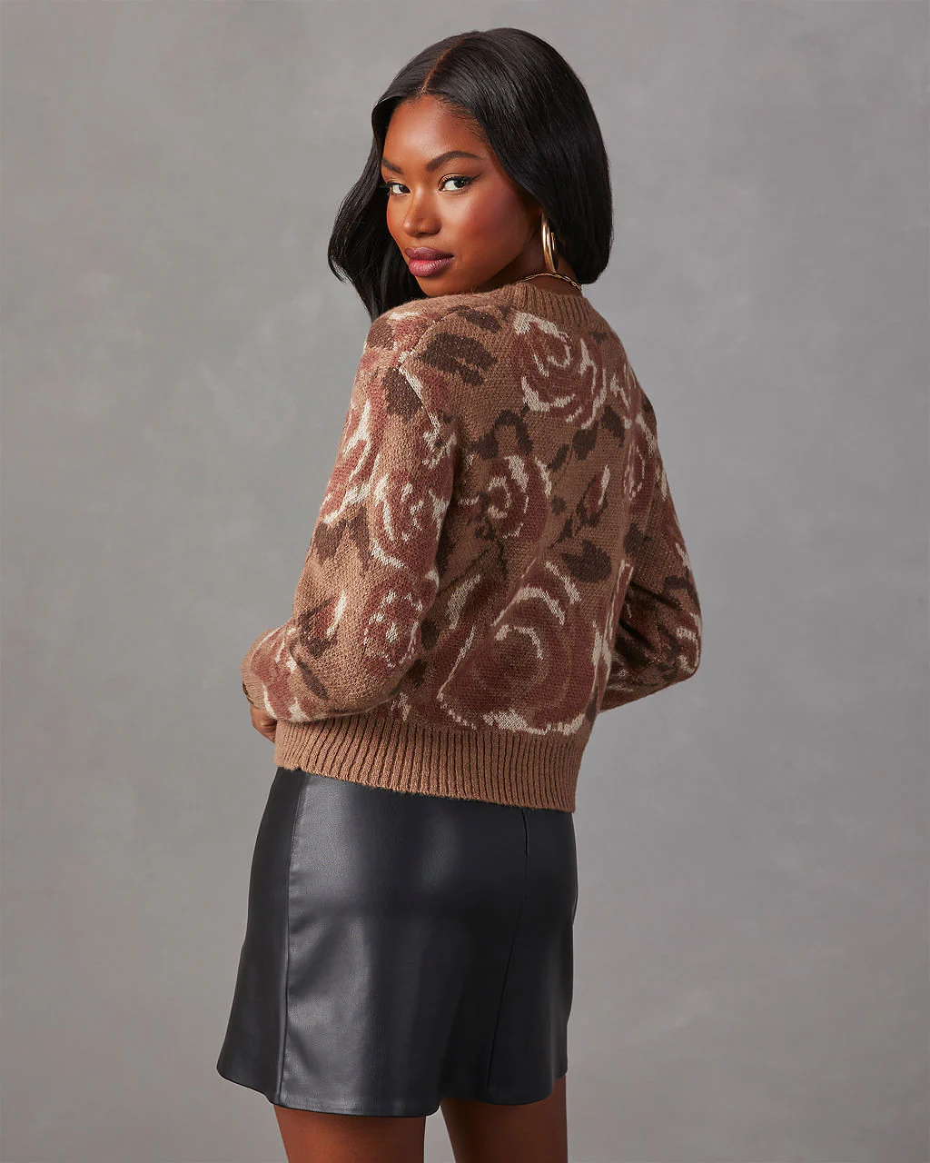 Janelle Floral Knit Cardigan