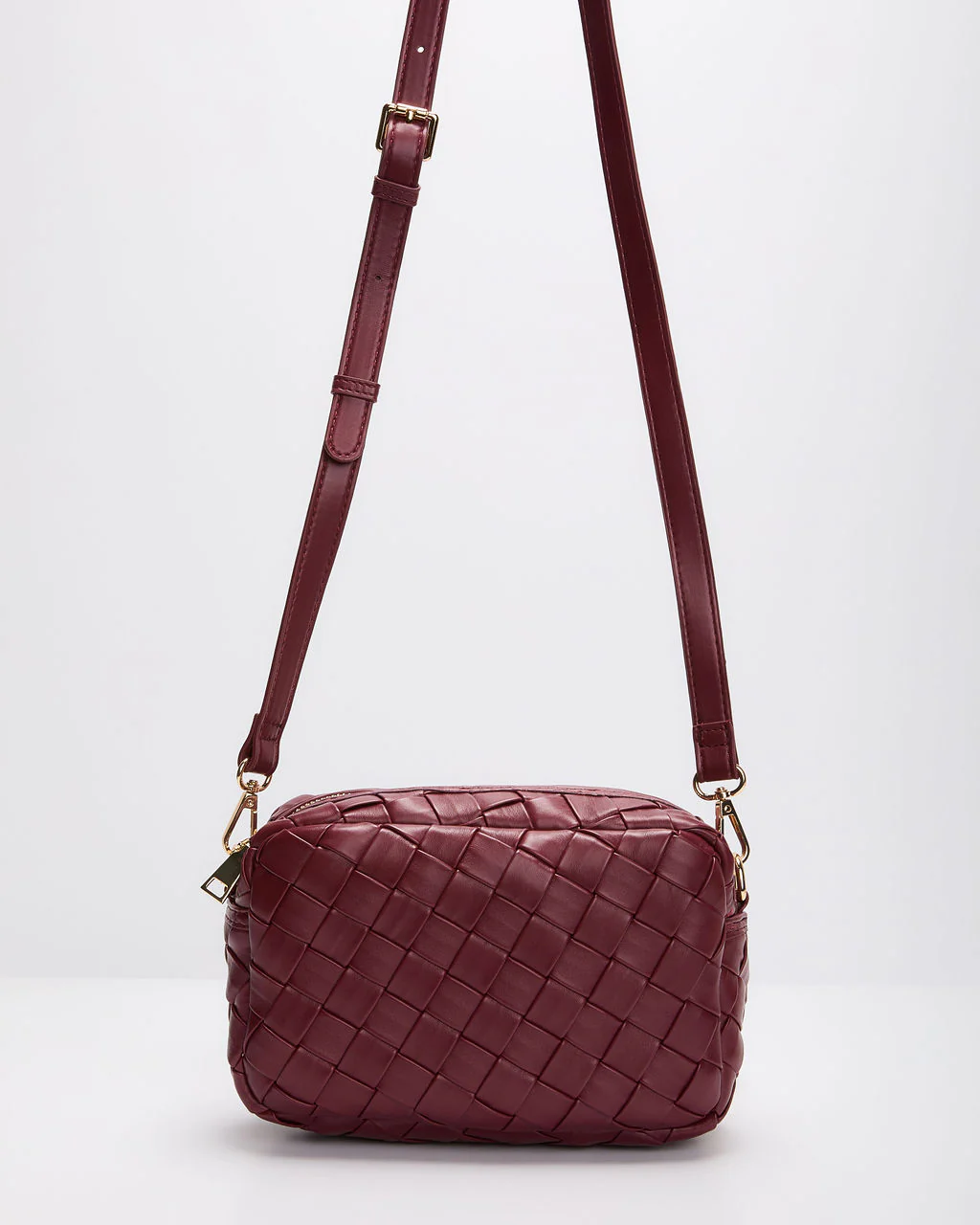 Northie Woven Leather Crossbody Bag