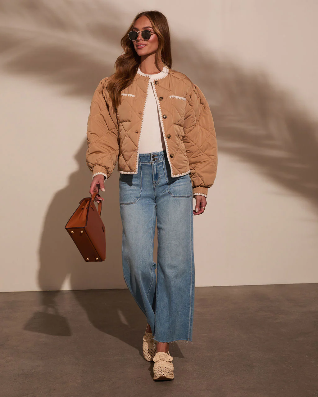 Jocey Quilted Embroidered Jacket