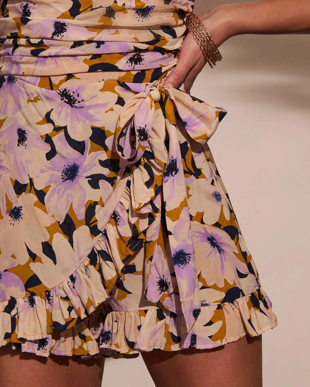 Delicate Desire Floral Waist Tie Romper