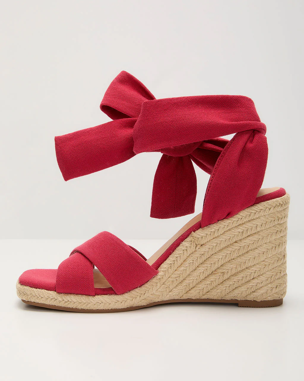 Sundance Wrap Tie Wedge Sandals