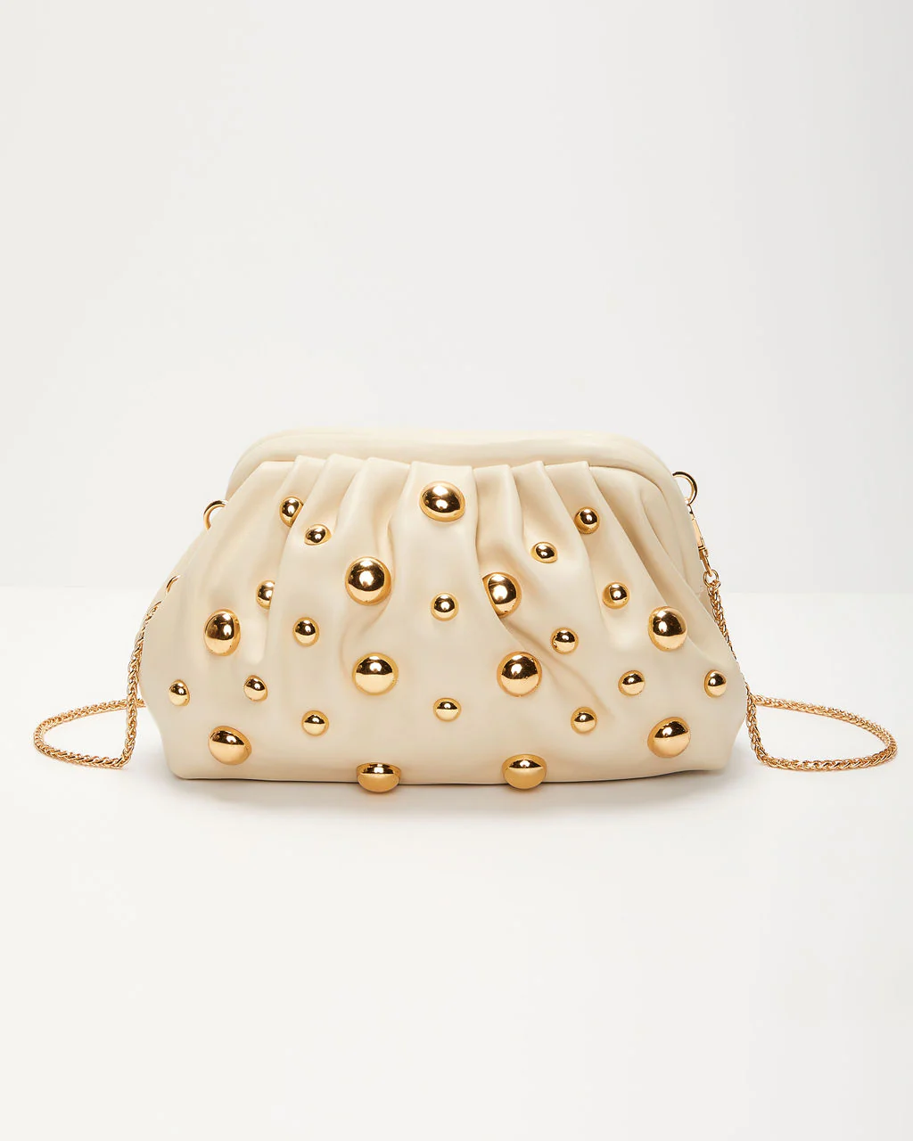 Make A Scene Studded Pouch Clutch