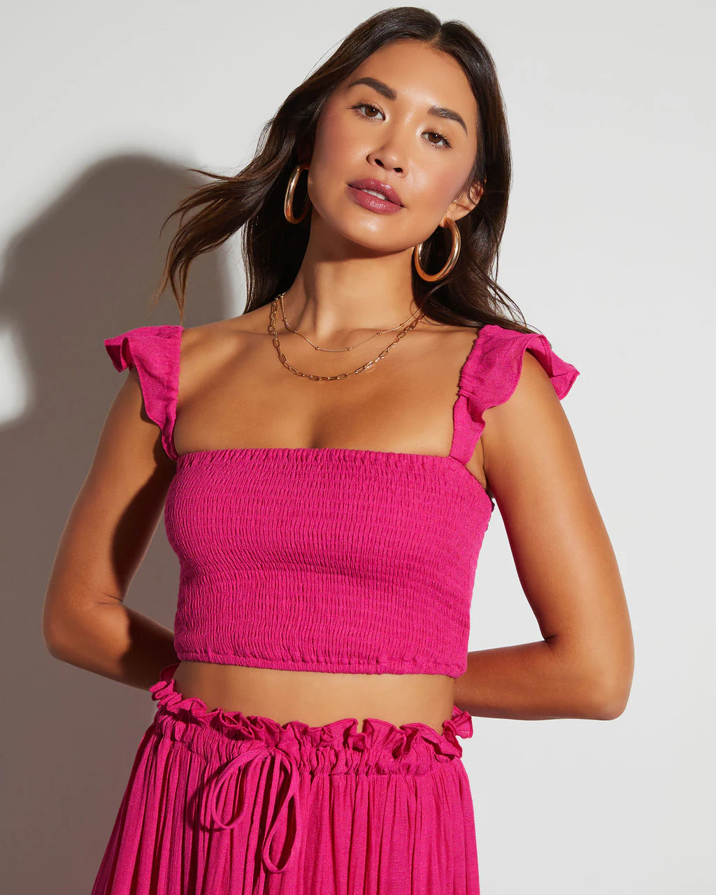 Posie Smocked Crop Top